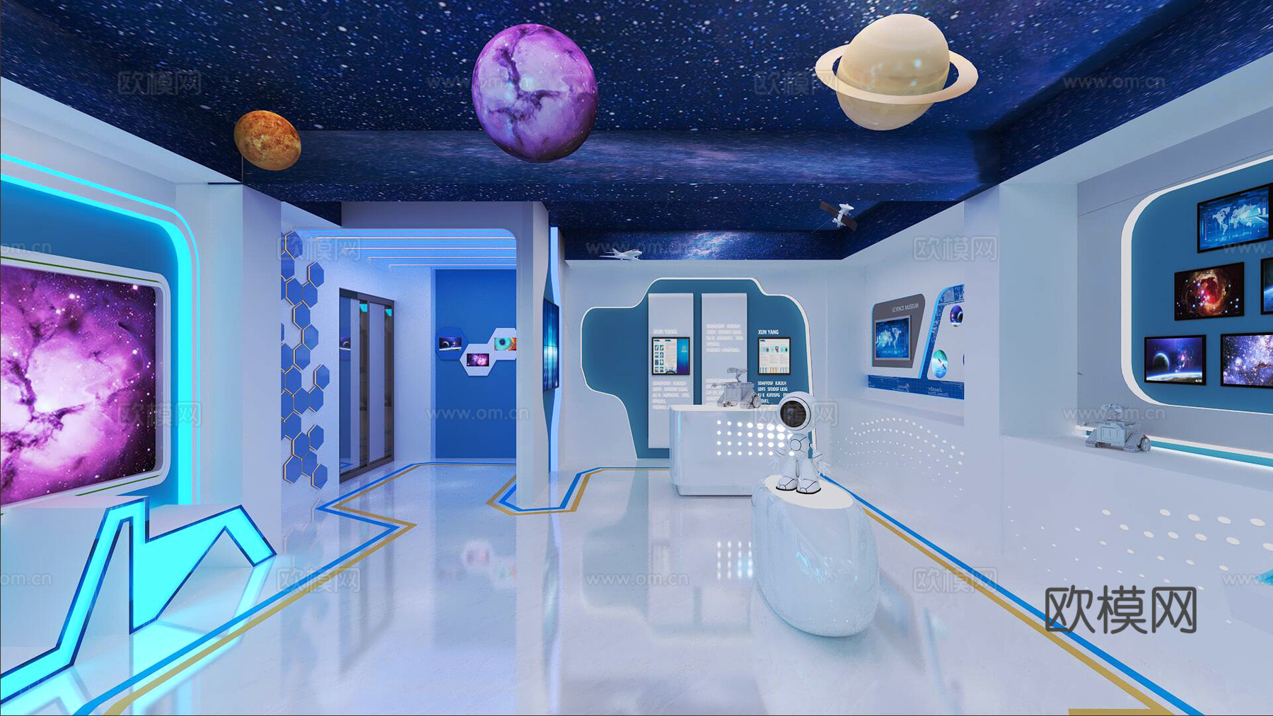 科技展厅3d模型