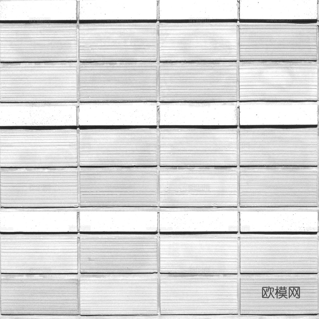 白色外挂陶瓷砖贴图