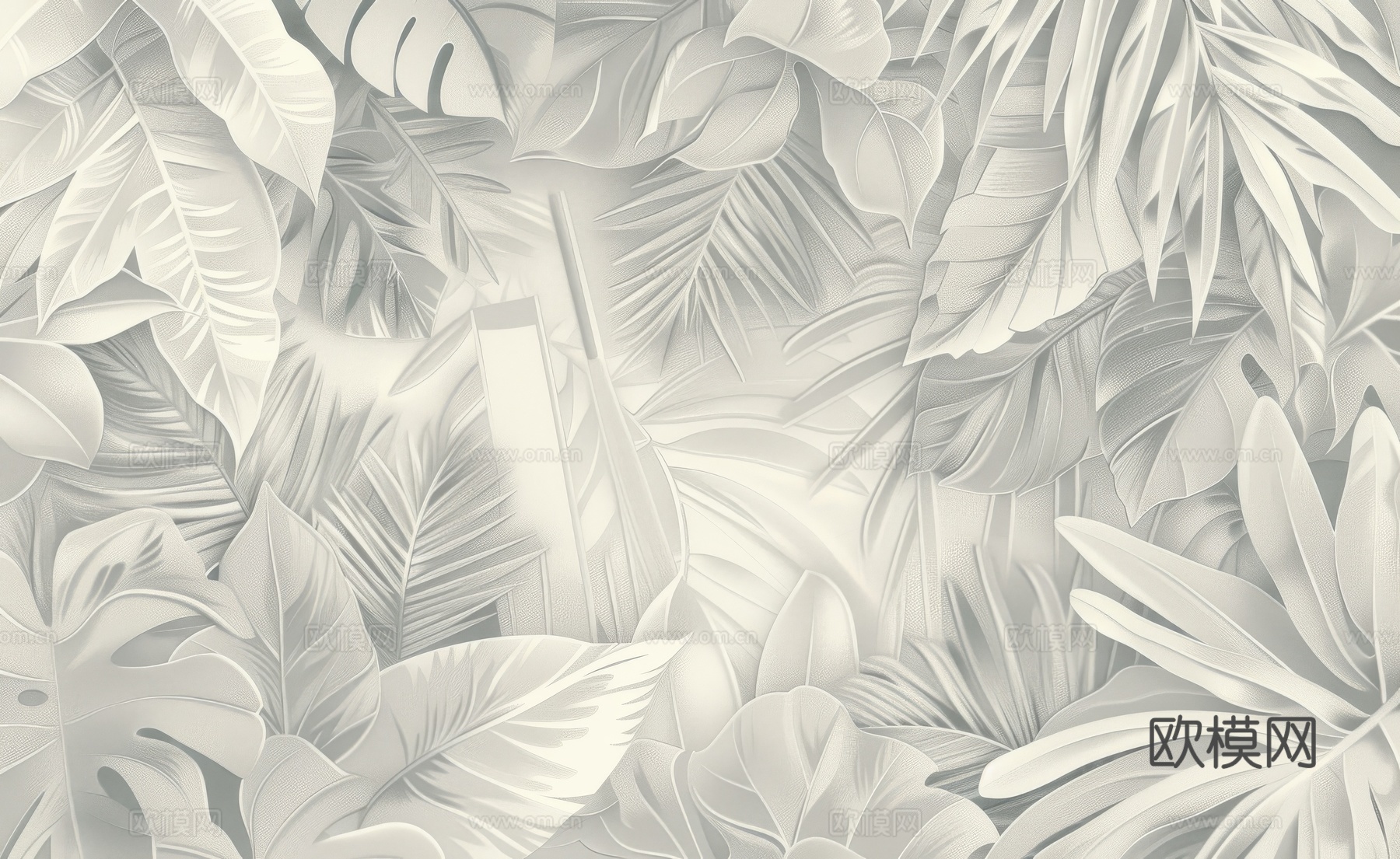 欧式田园热带雨林壁纸下载（渲染图1）