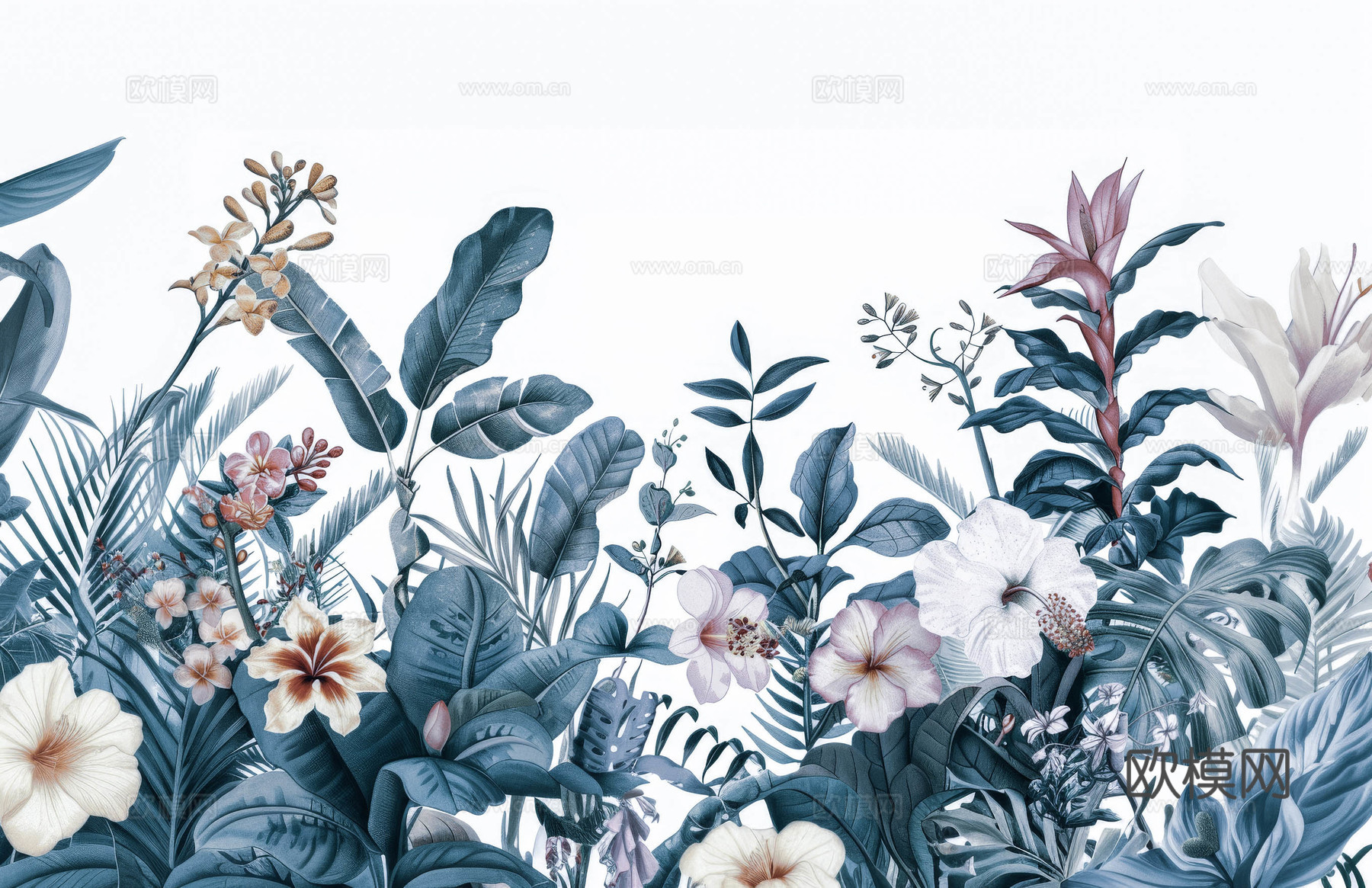 欧式田园热带雨林壁纸下载（渲染图5）