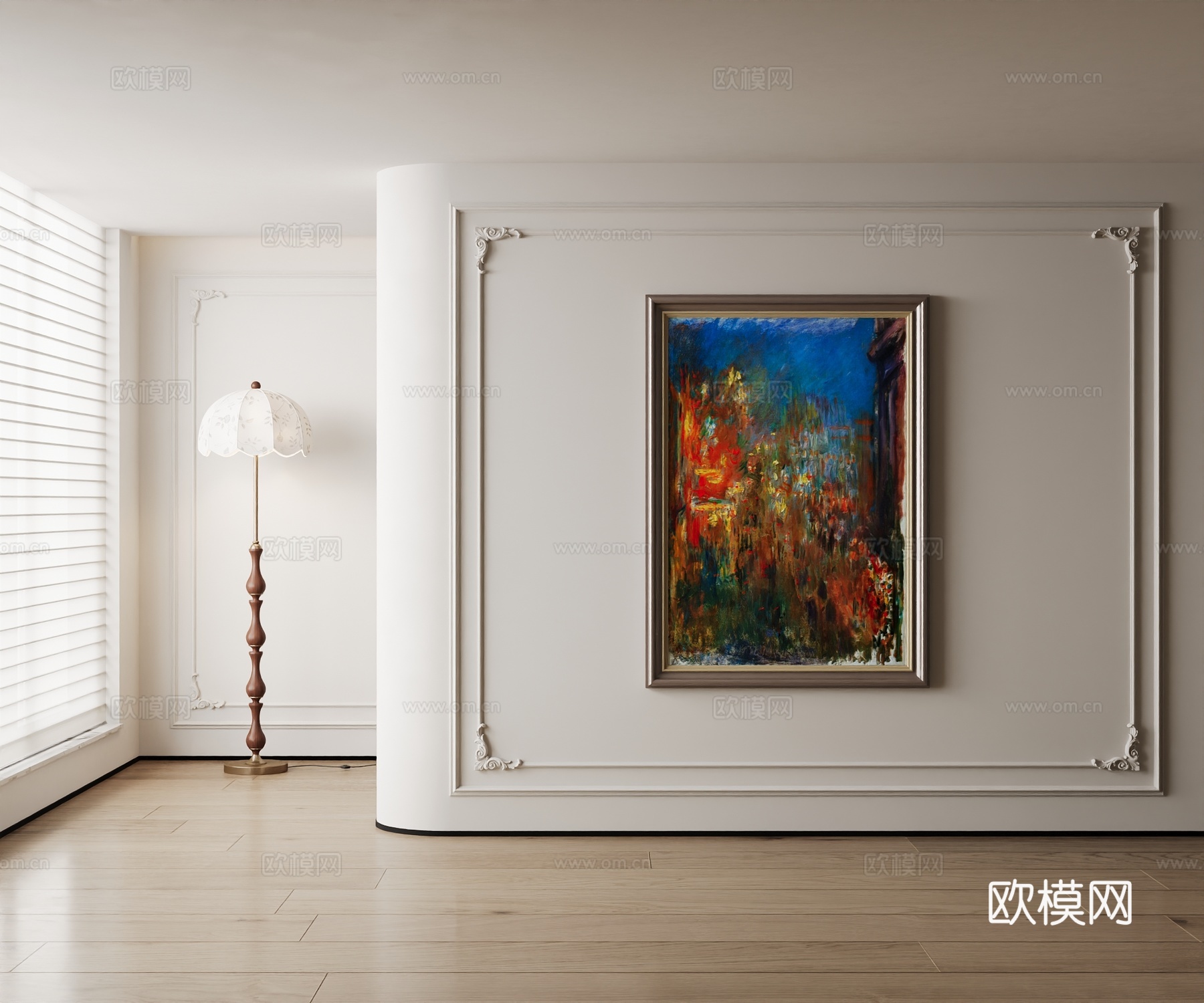 美式装饰画3d模型下载