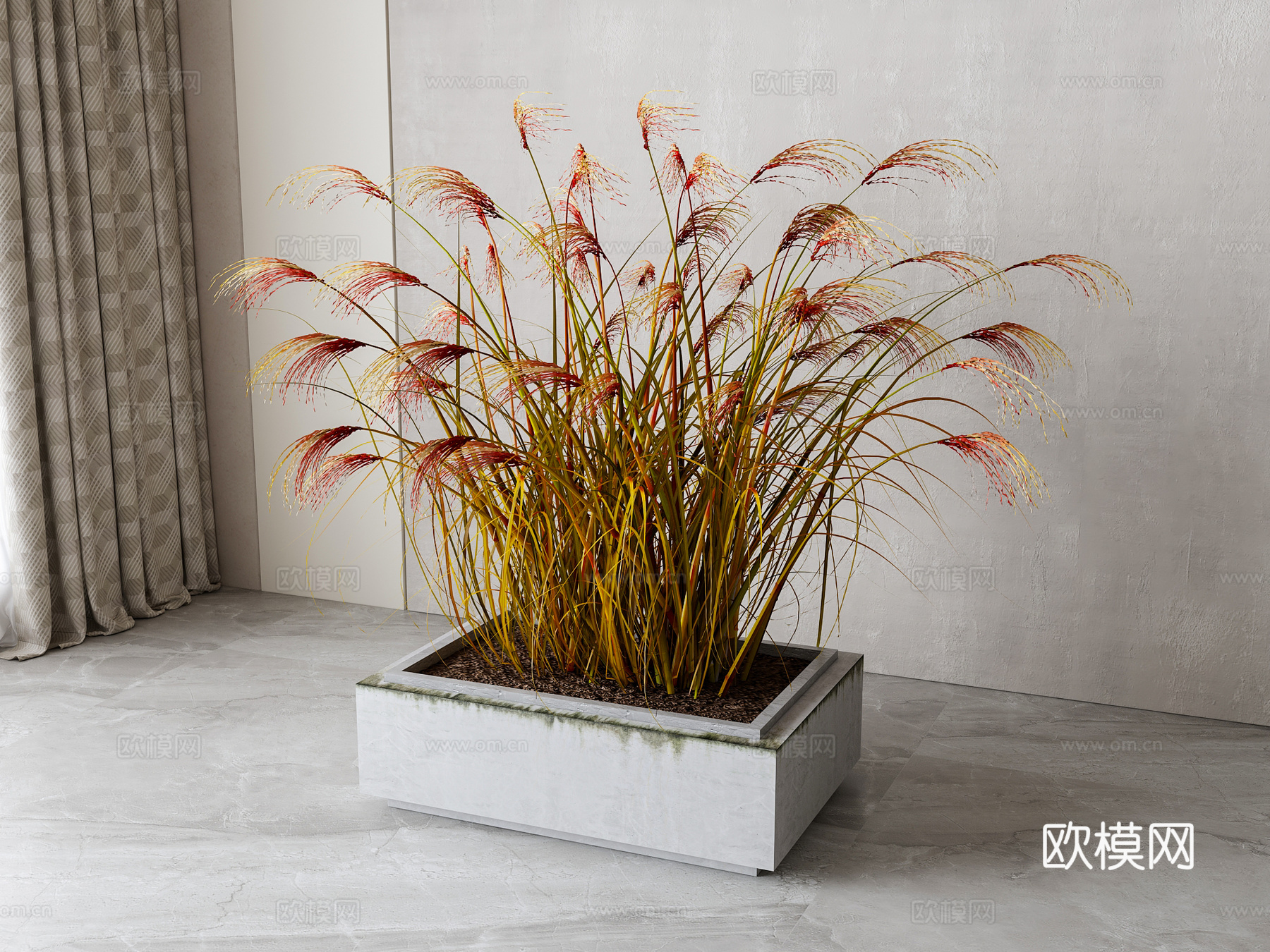 现代绿植盆栽su模型
