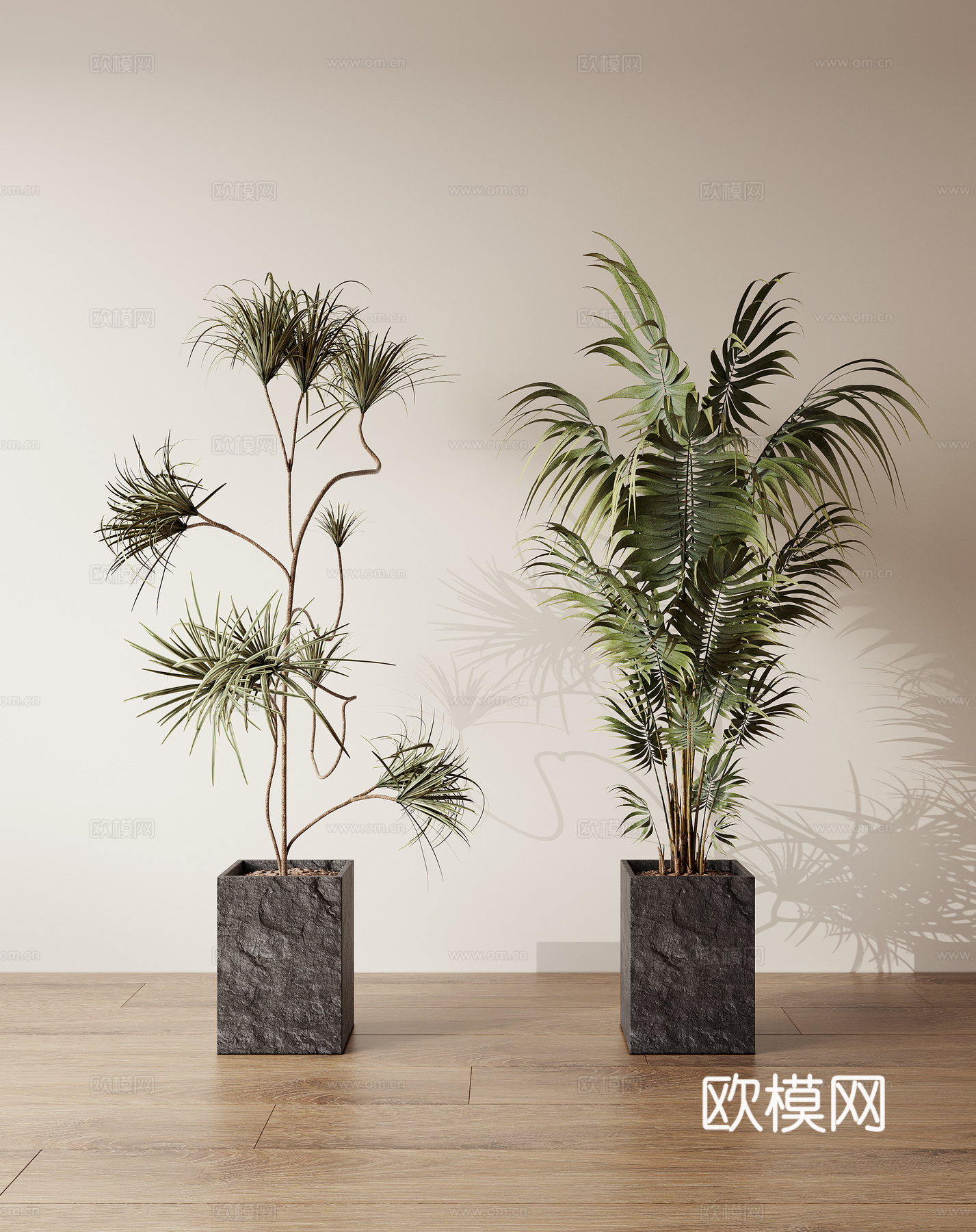 盆栽绿植su模型