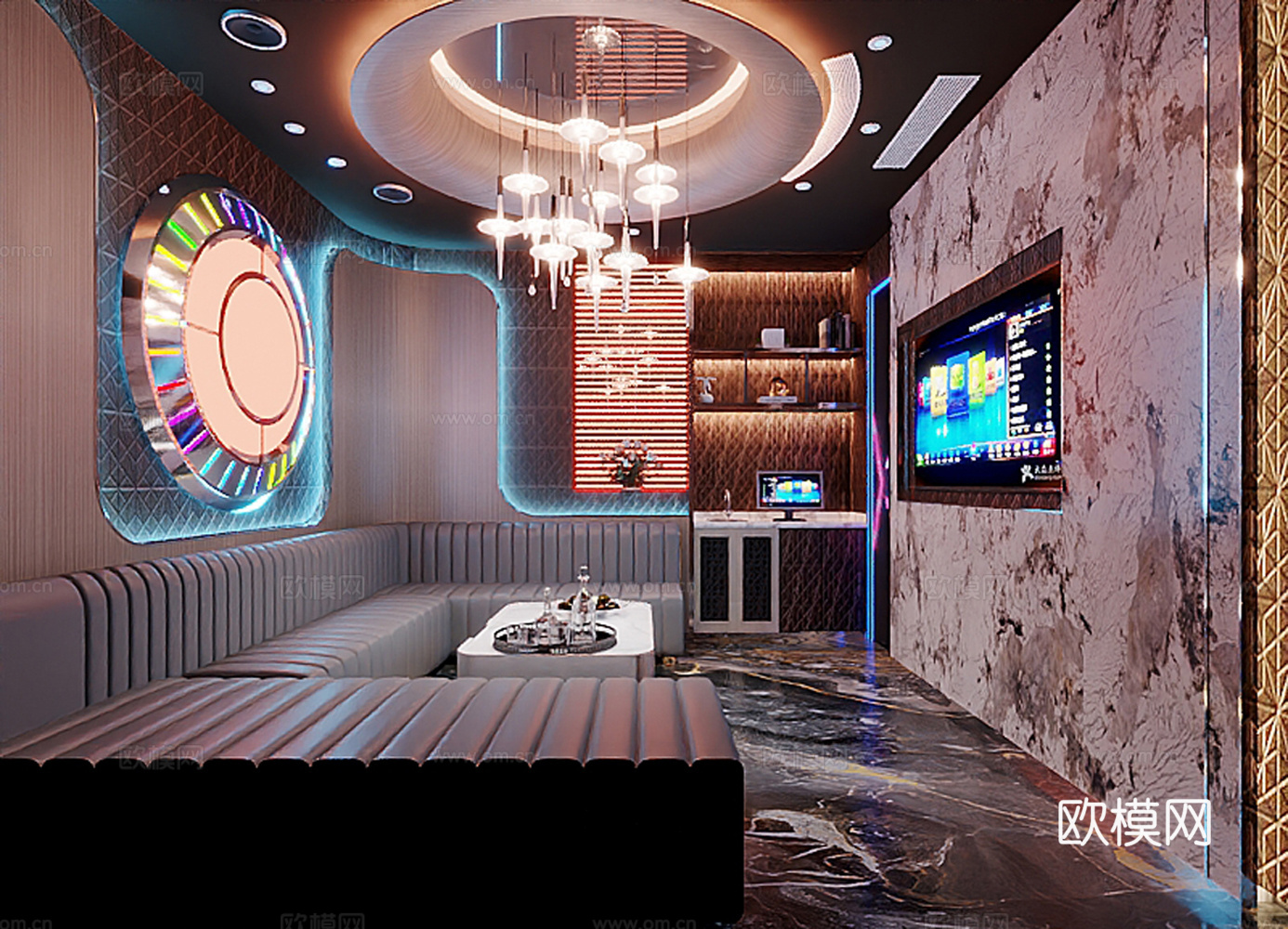 ktv  包厢3d模型