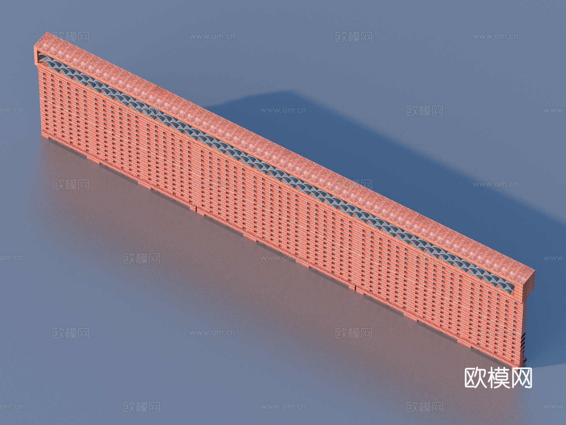 砖墙 红砖墙 立体砖墙3d模型