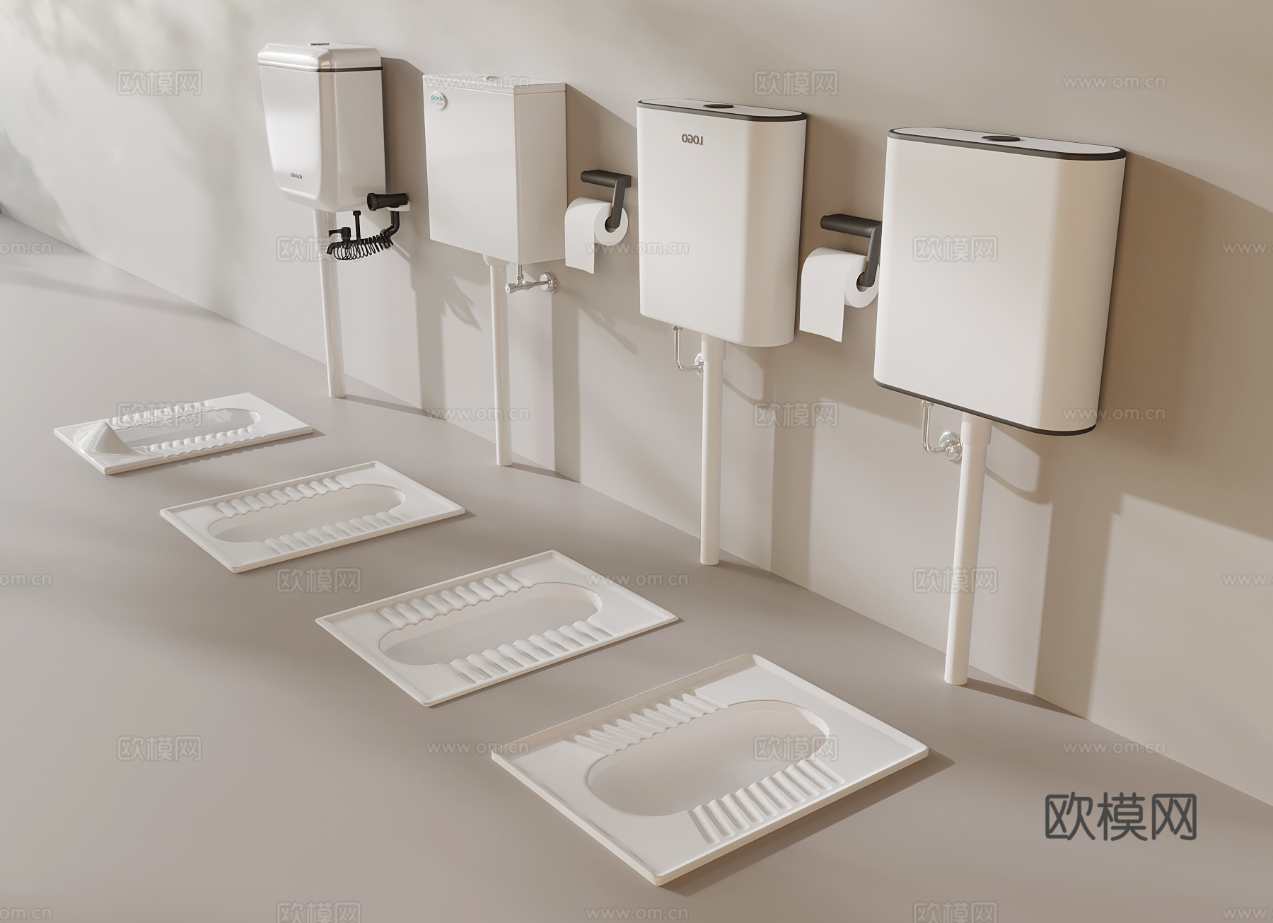 现代马桶 蹲便器3d模型