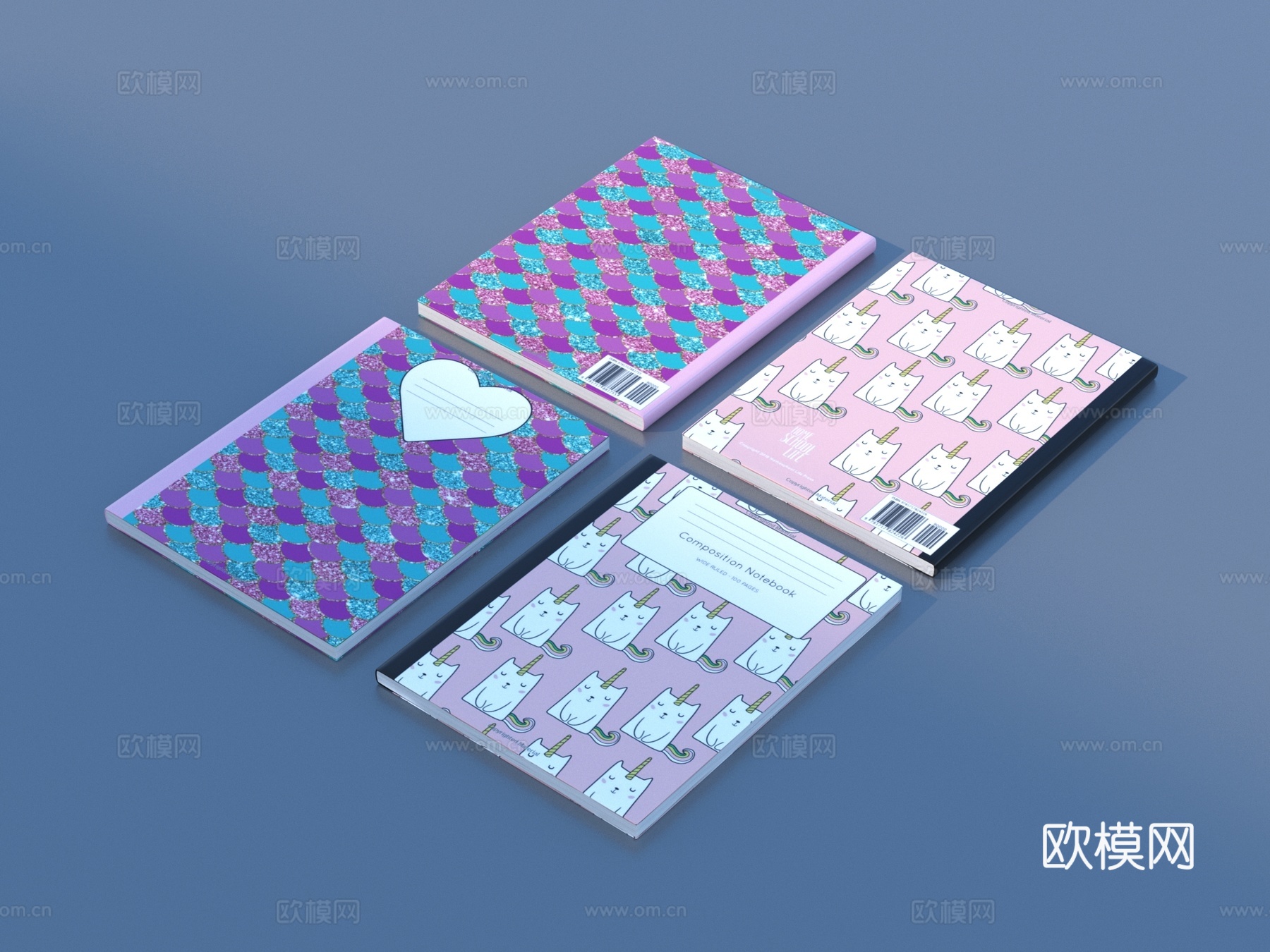 书 笔记本 儿童画本 画册3d模型