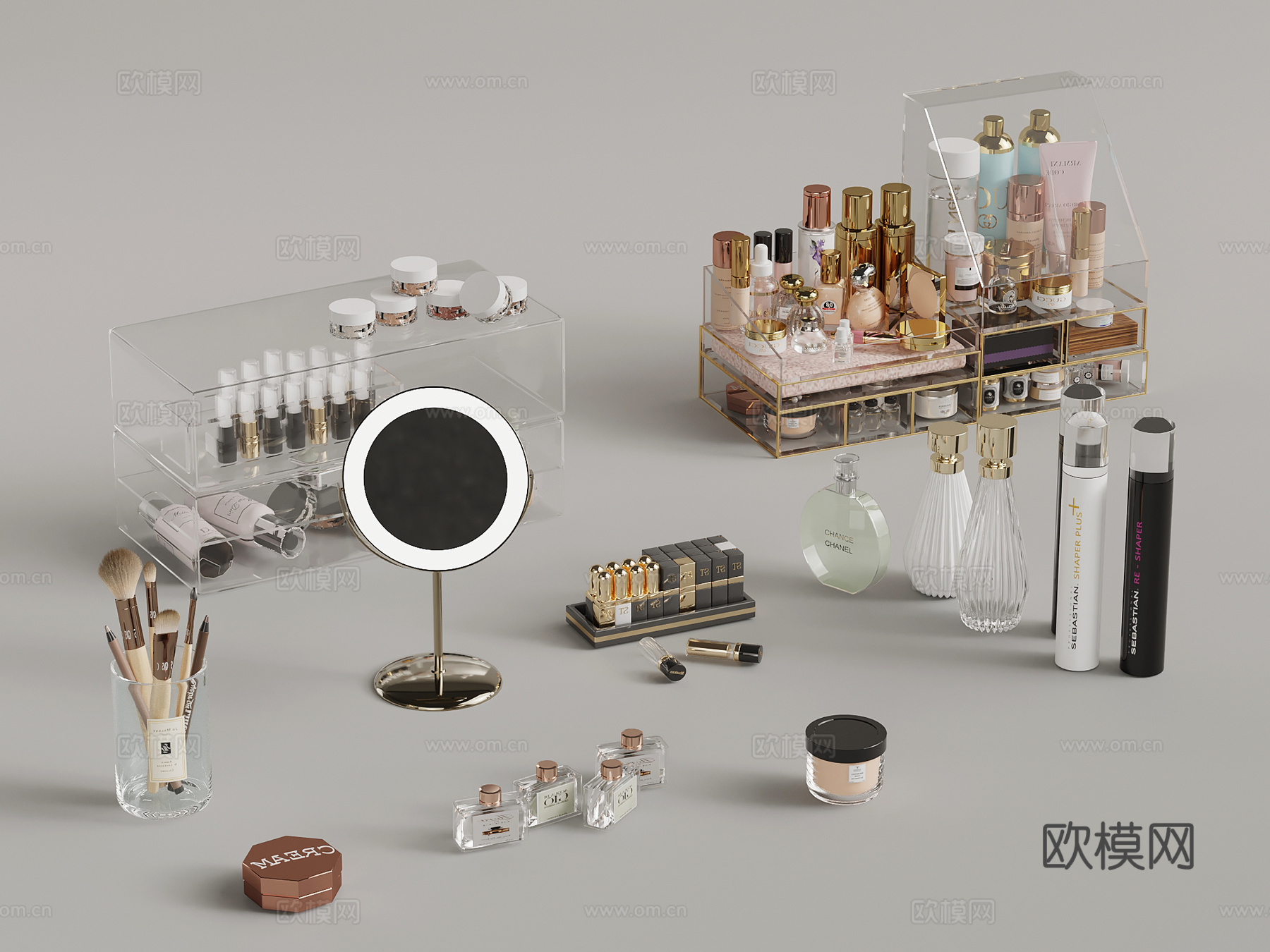 化妆品 现代化妆品su模型