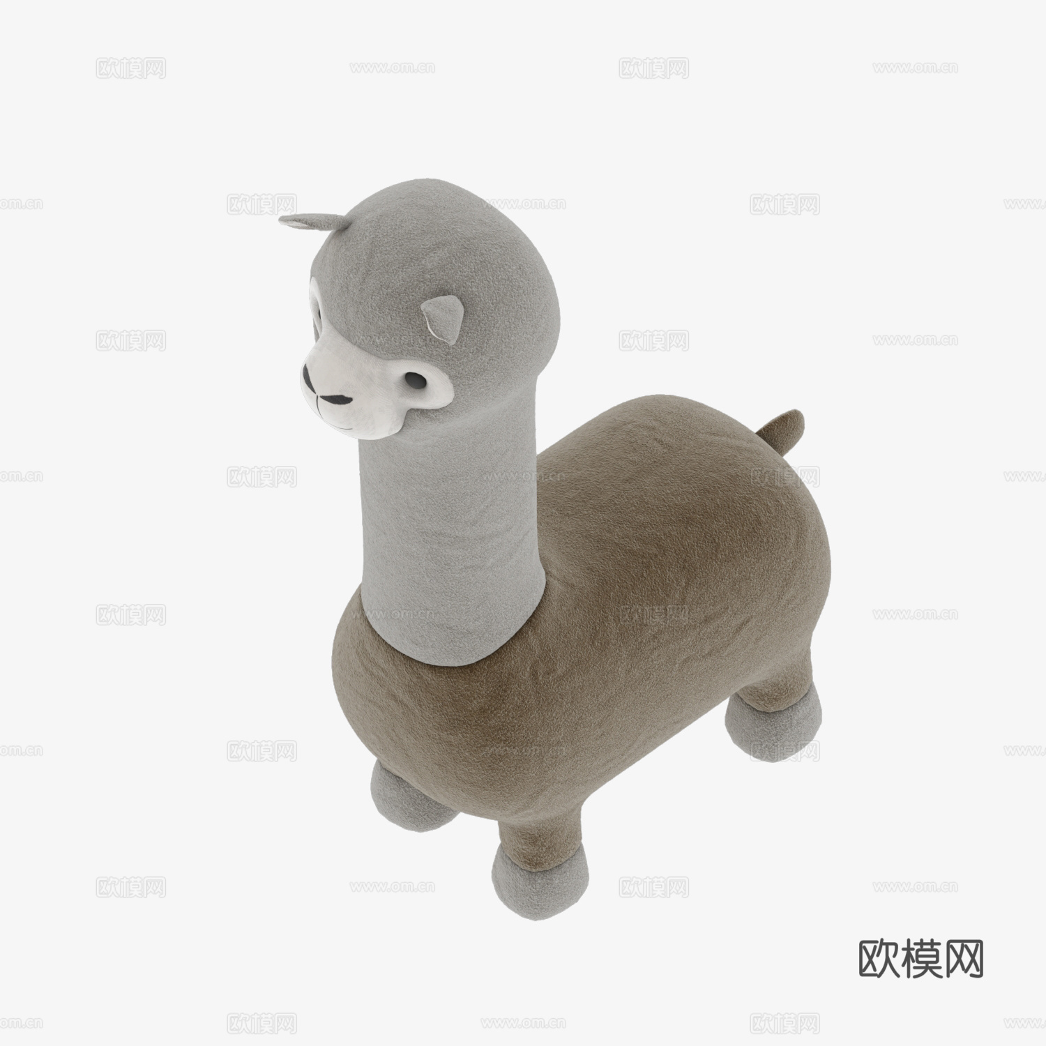 儿童动物座凳3d模型