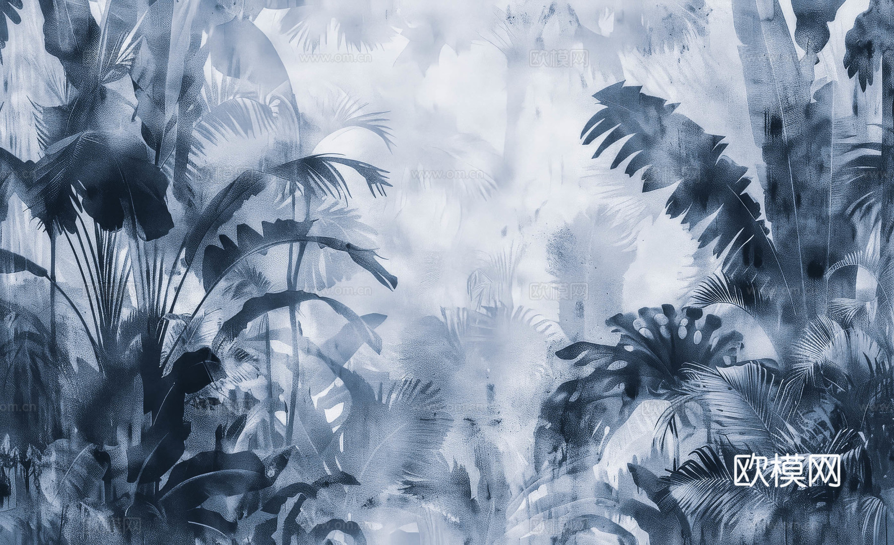 欧式田园热带雨林壁纸下载（渲染图4）