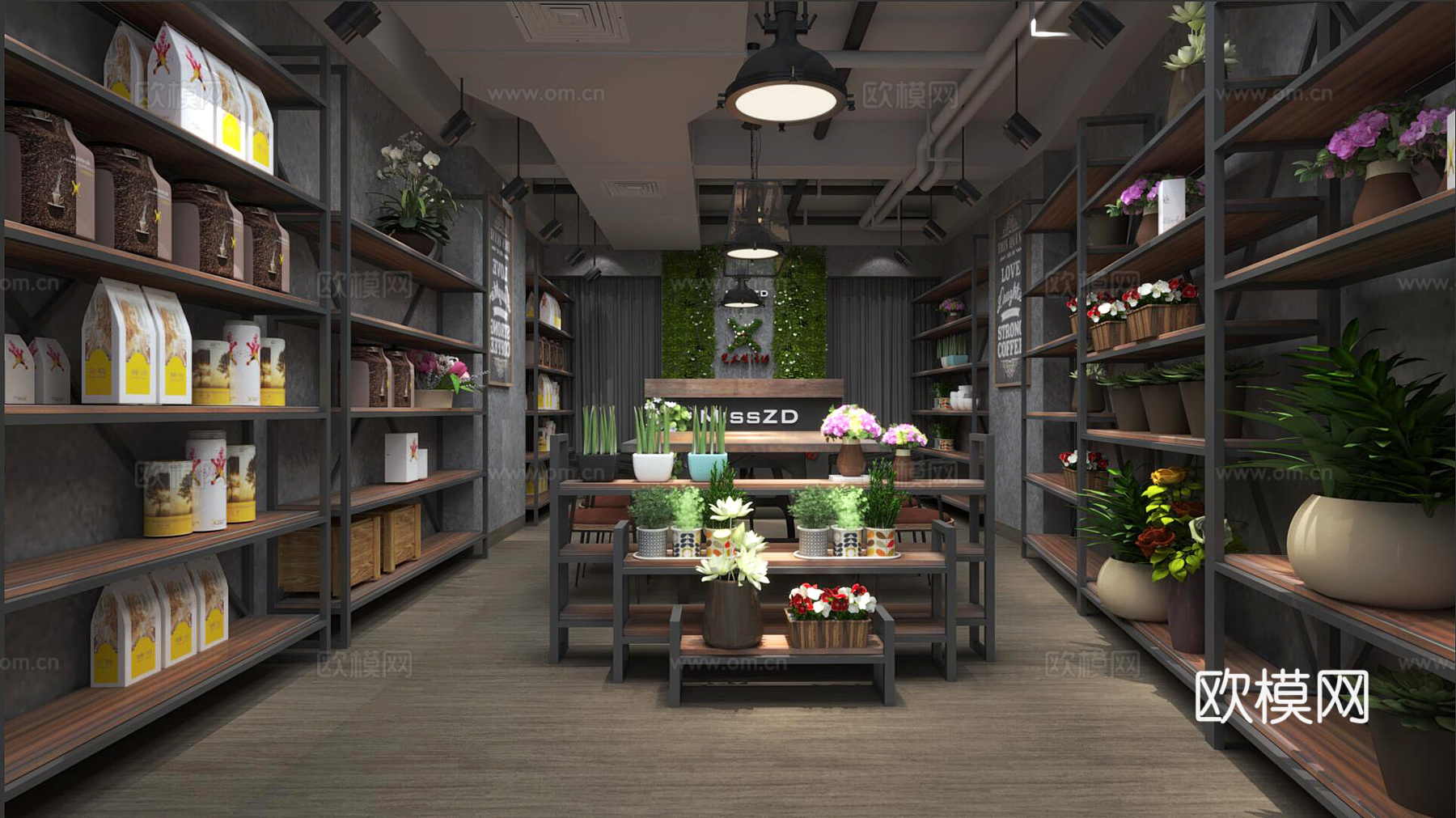 花店3d模型下载