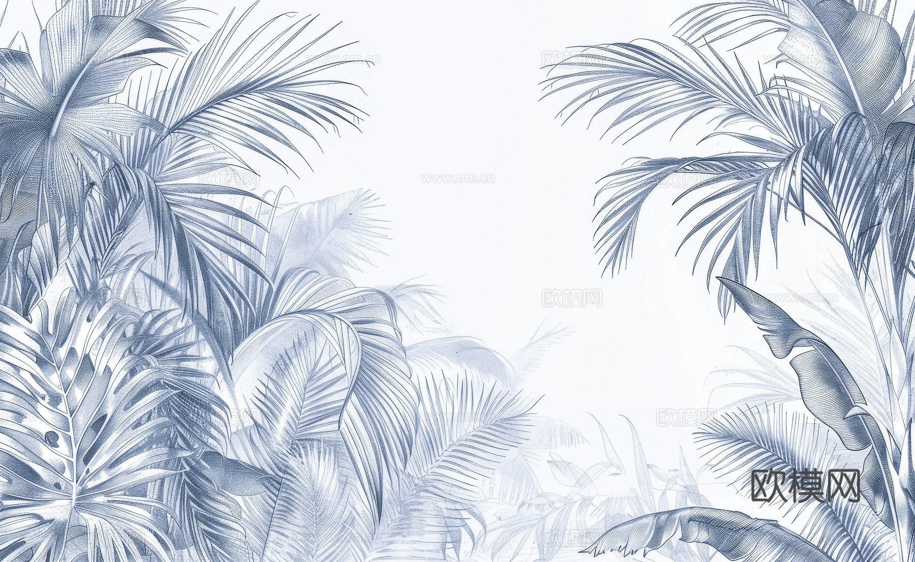 欧式田园热带雨林壁纸下载（渲染图7）