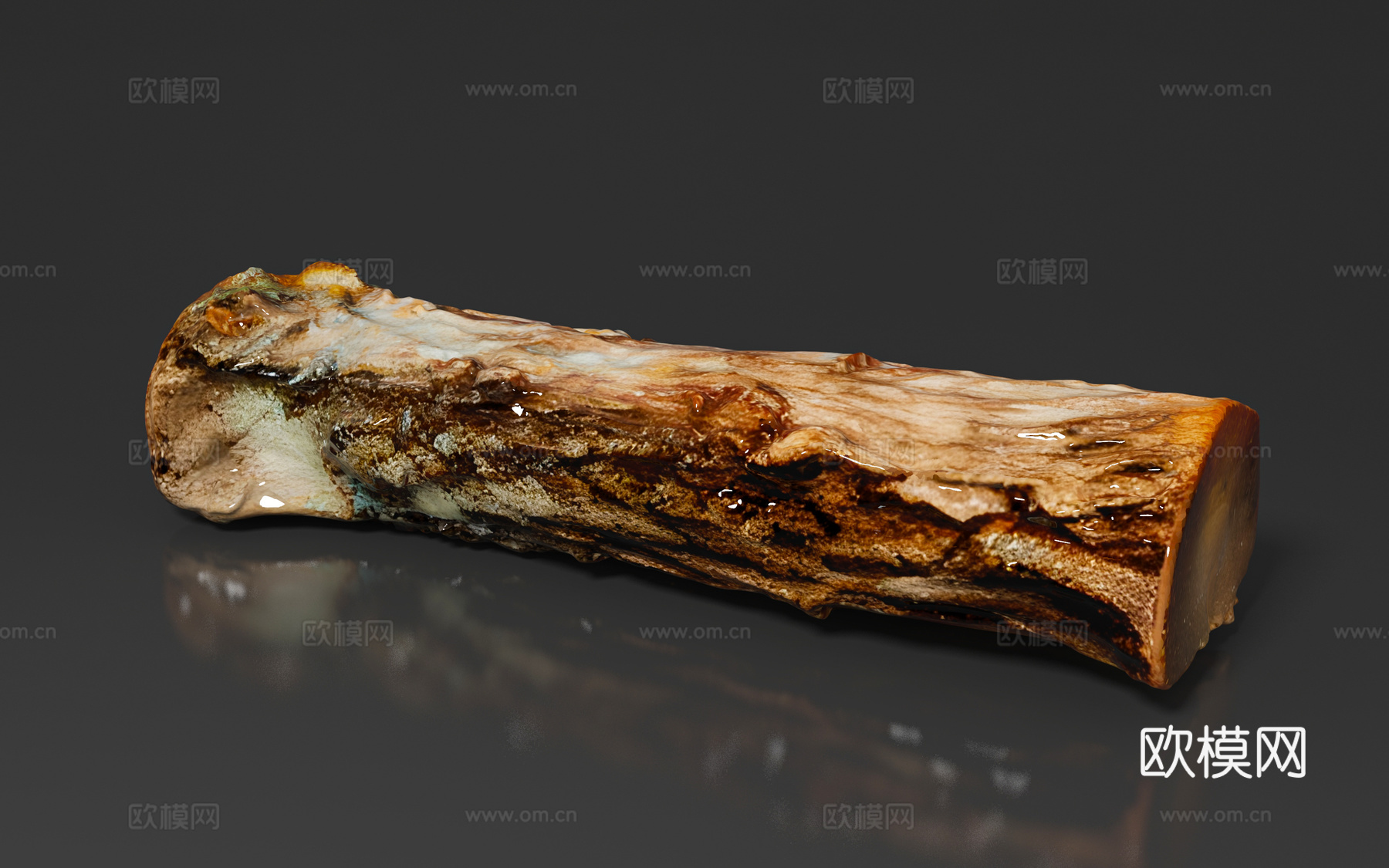木雕根雕 卡通树木 雕刻雕塑 禅意艺术品 树根树干 枯木老木3d模型