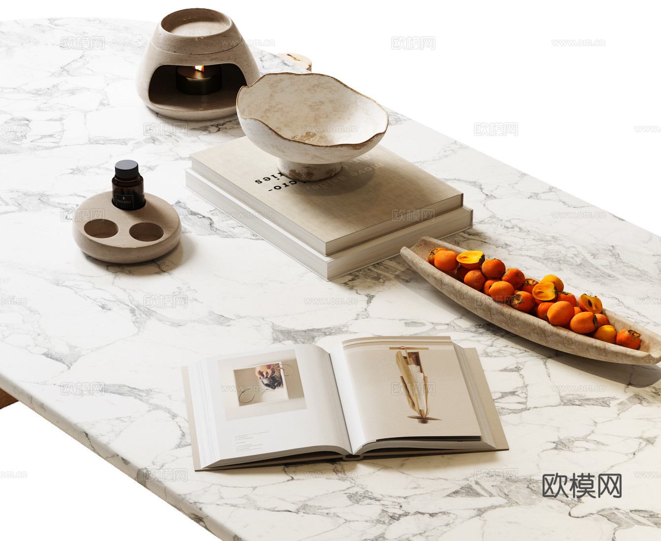 现代摆件 茶几摆件 现代艺术摆件3d模型