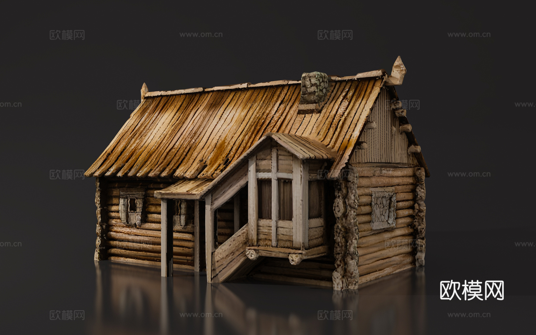 卡通建筑 木屋房子 景观建筑 风格建筑 摆件手办 打印装饰3d模型