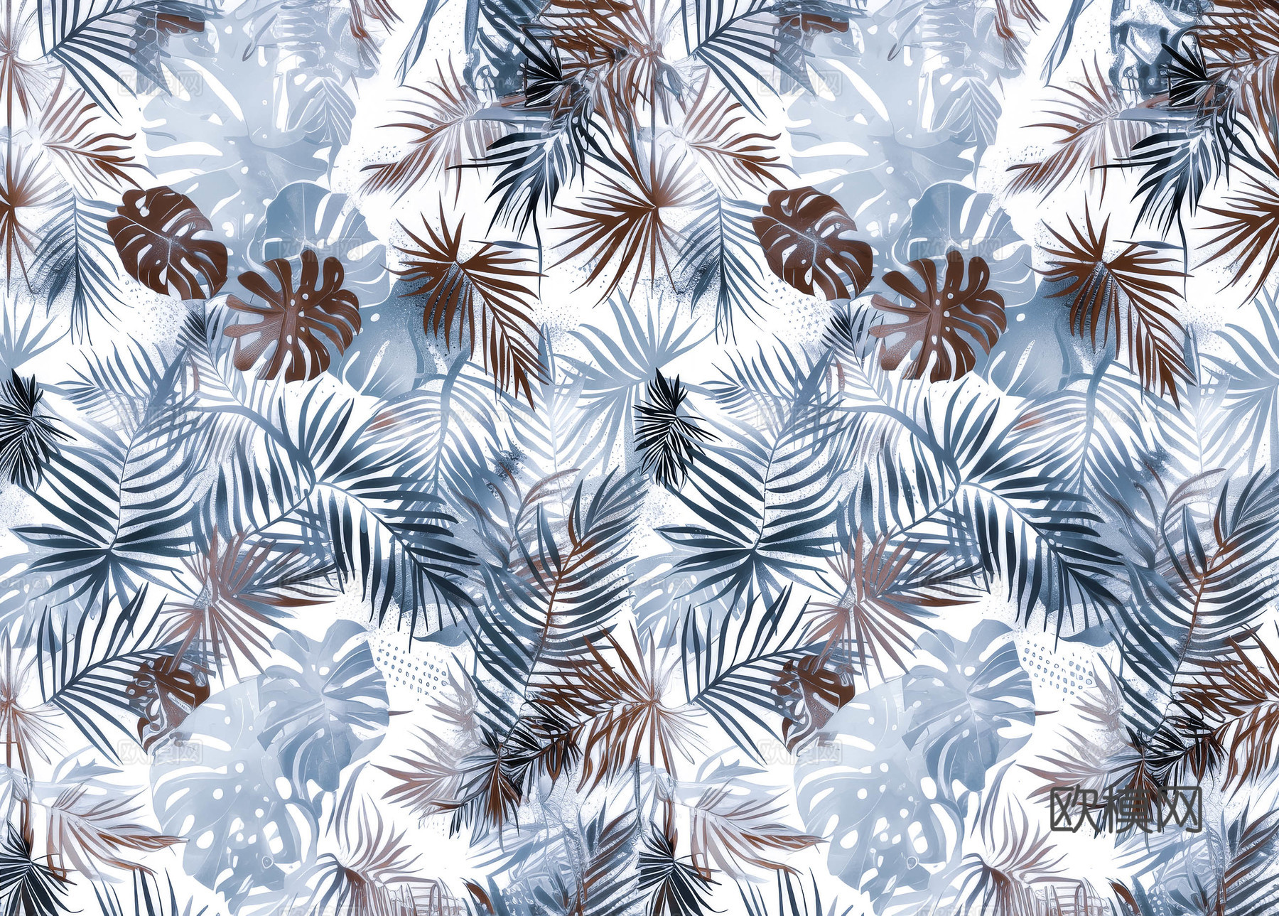 欧式田园热带雨林壁纸下载（渲染图2）