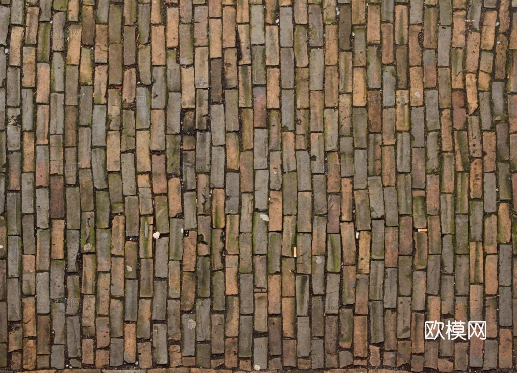 砖块路面  石材拼花 古典墙砖地砖下载