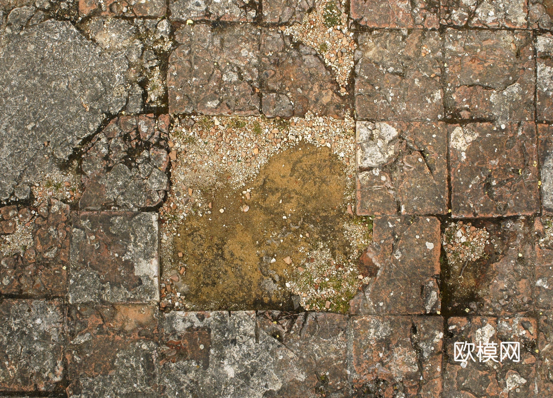 砖块路面  石材拼花 古典墙砖地砖下载