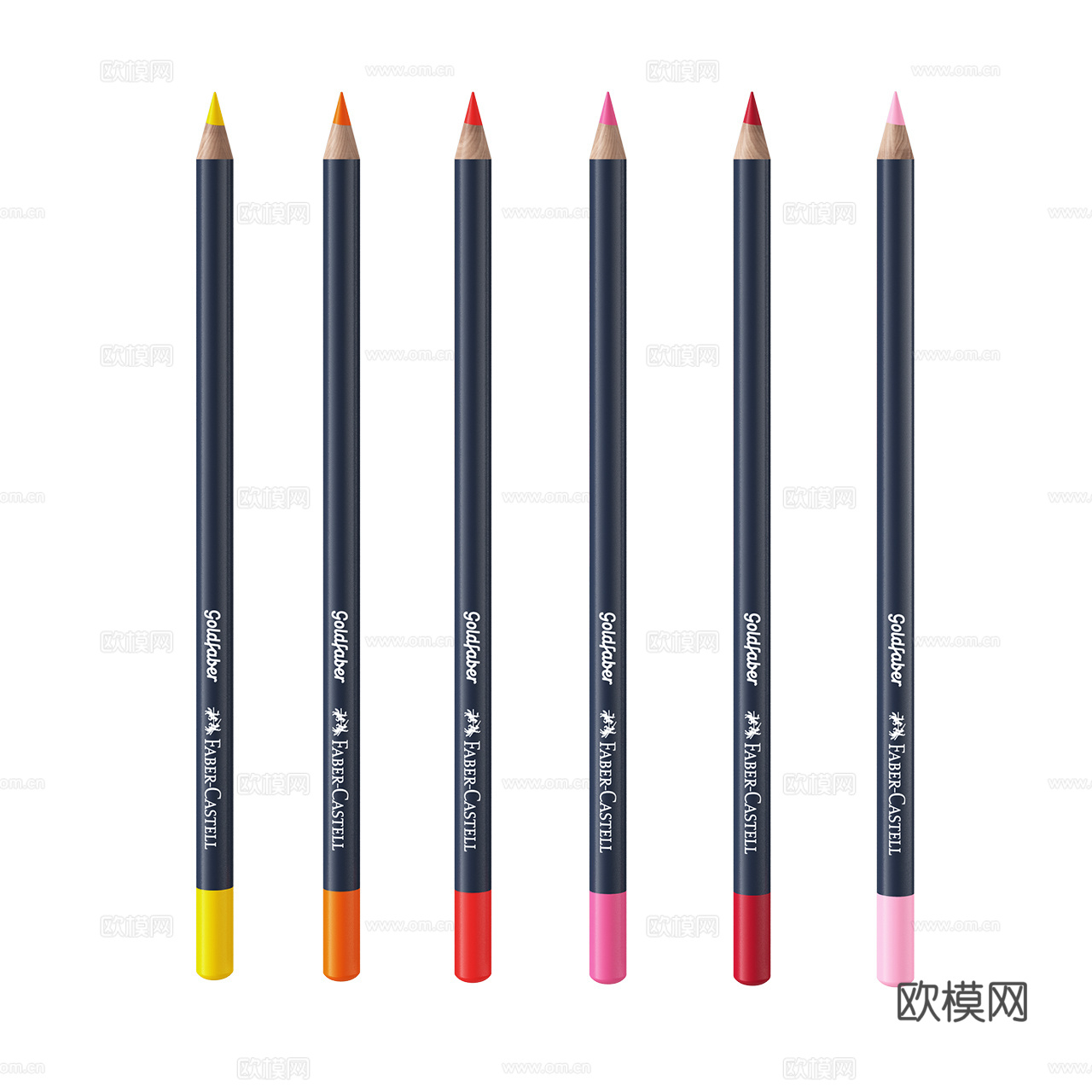 Faber Castell 的 Goldfaber 彩色铅笔3d模型