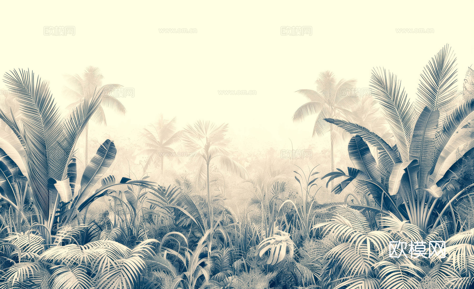 欧式田园热带雨林壁纸下载（渲染图8）