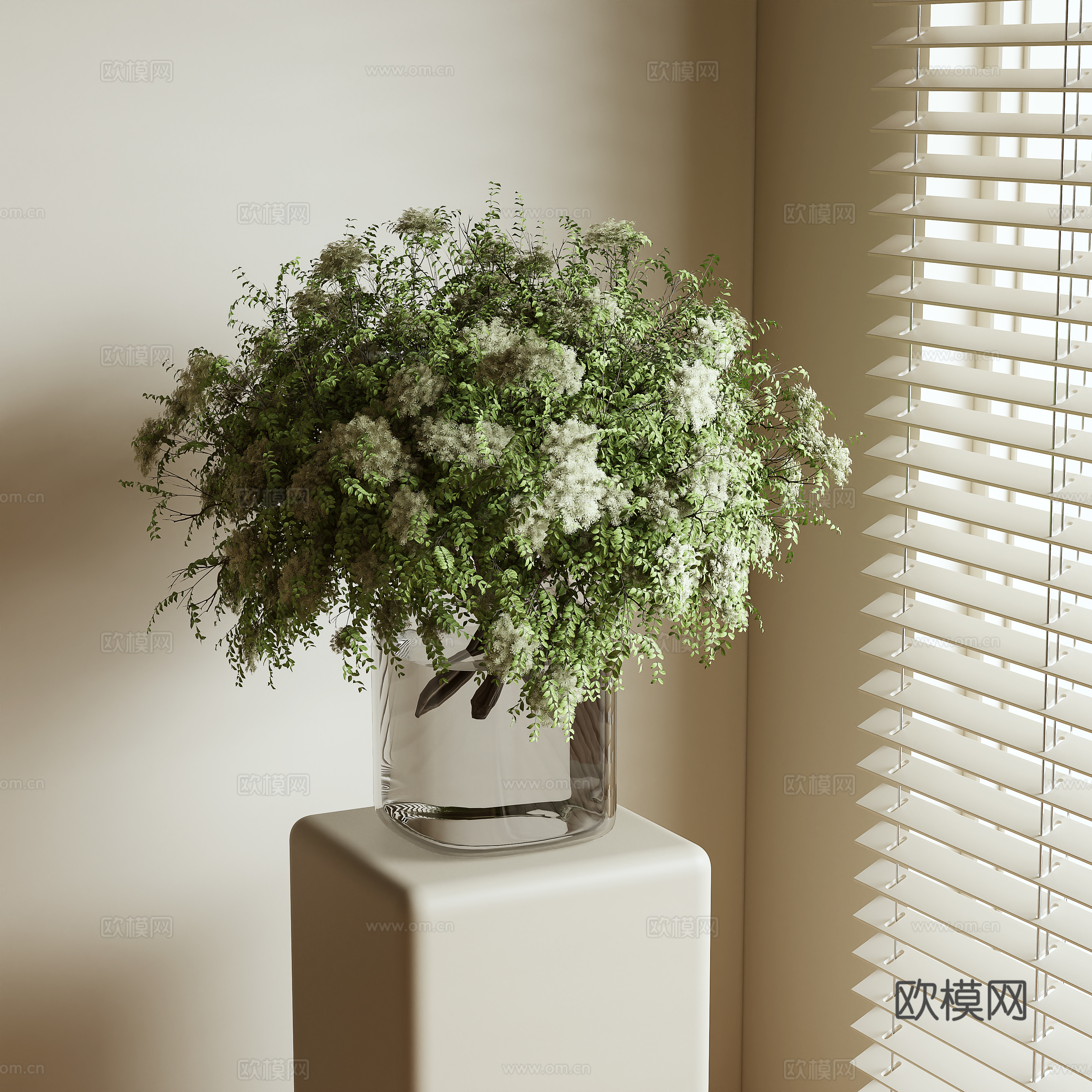 现代花卉 插花3d模型