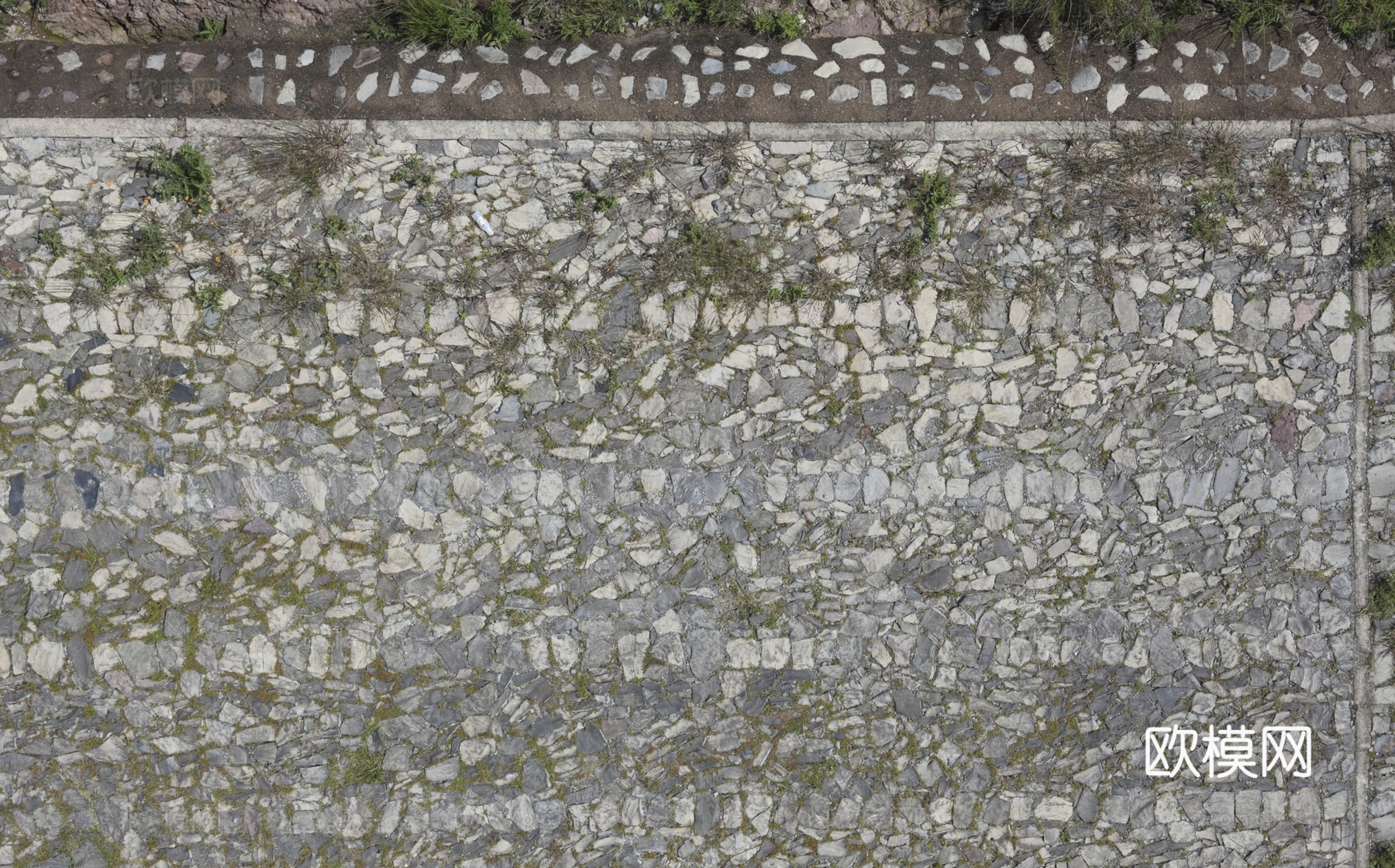 砖块路面  石材拼花 古典墙砖地砖