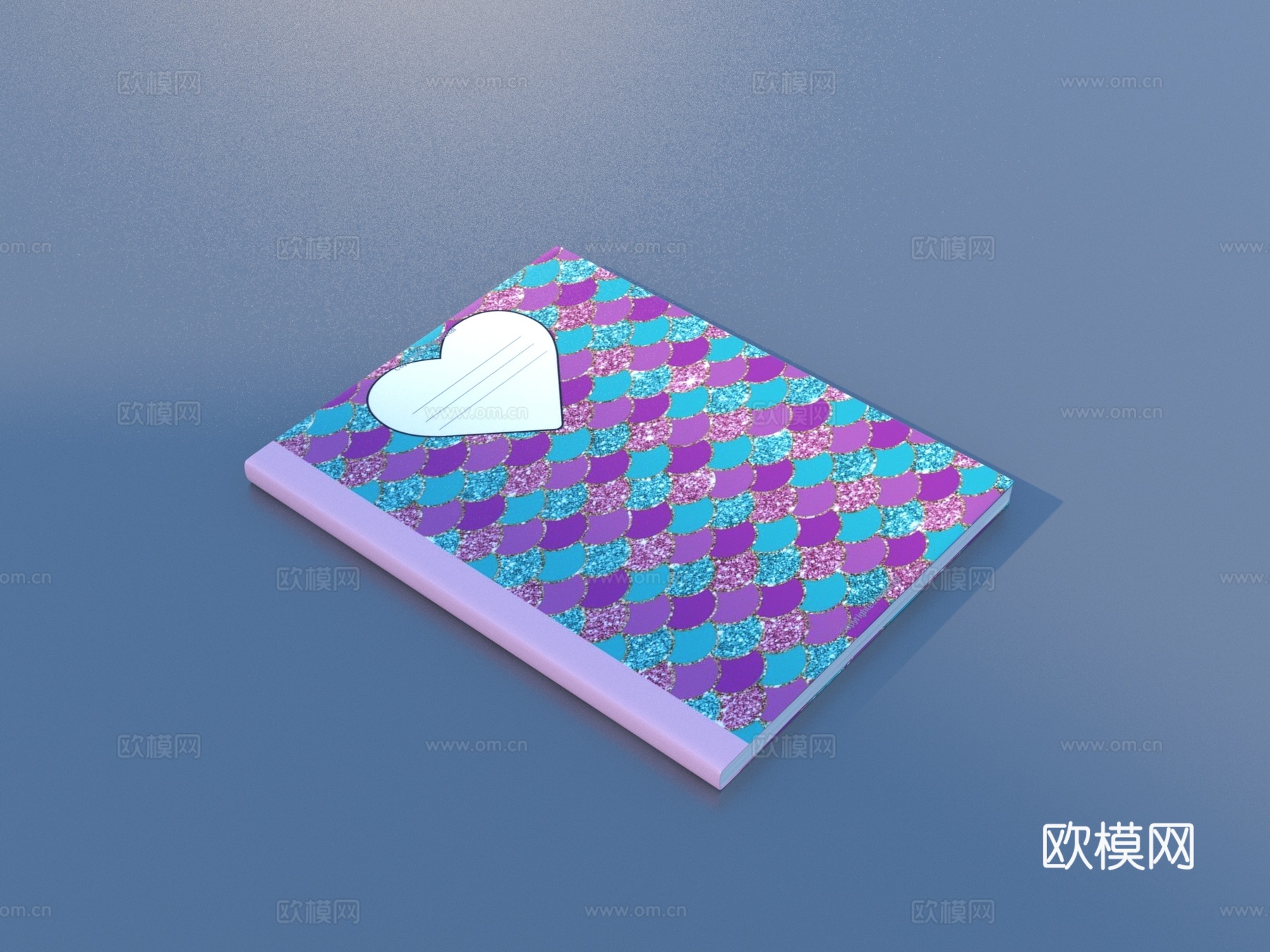 书 笔记本 儿童画本 画册3d模型