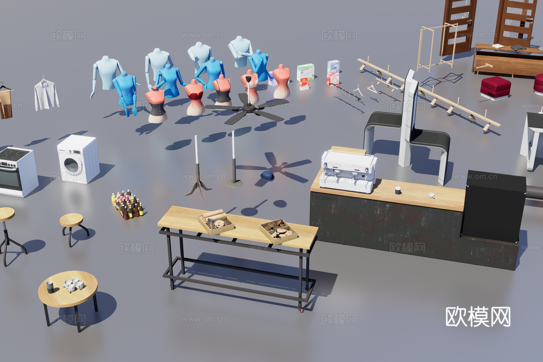 室内家具装饰3d模型
