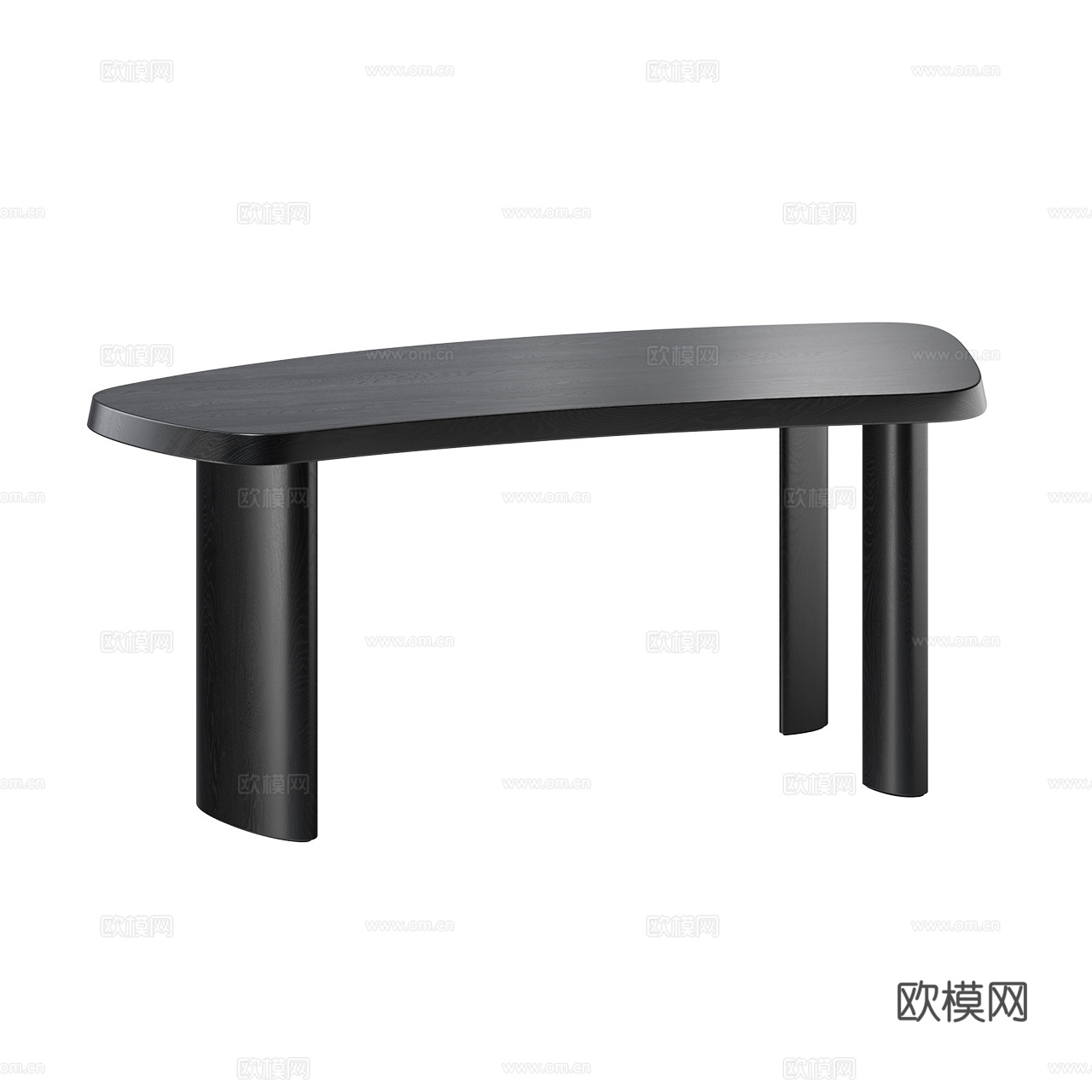 Cassina 极简办公桌 书桌 实木办公桌 实木书桌3d模型