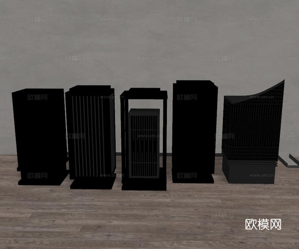 庭院灯su模型