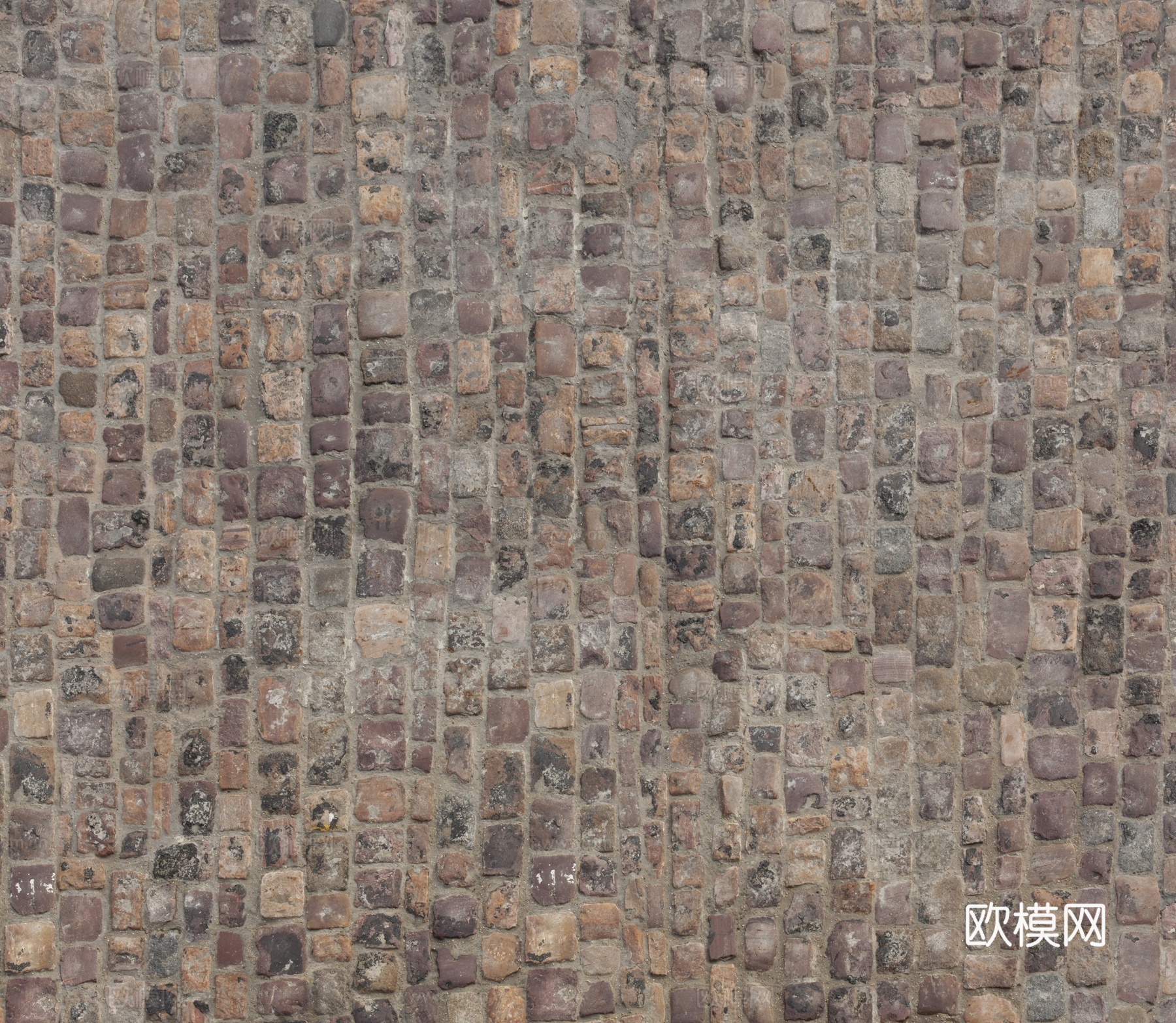 砖块路面  石材拼花 古典墙砖地砖