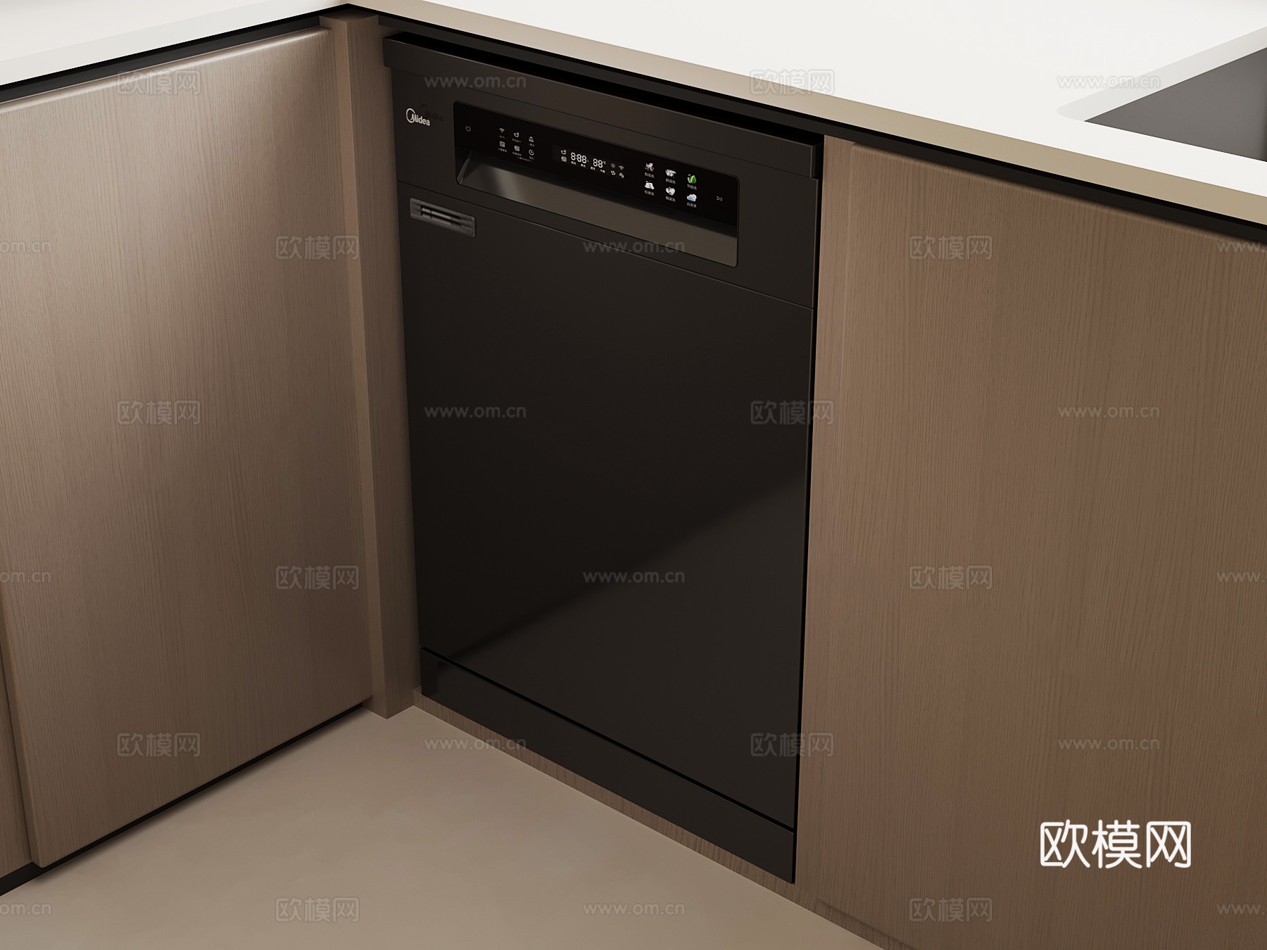 其他电器 现代洗碗机 消毒柜su模型