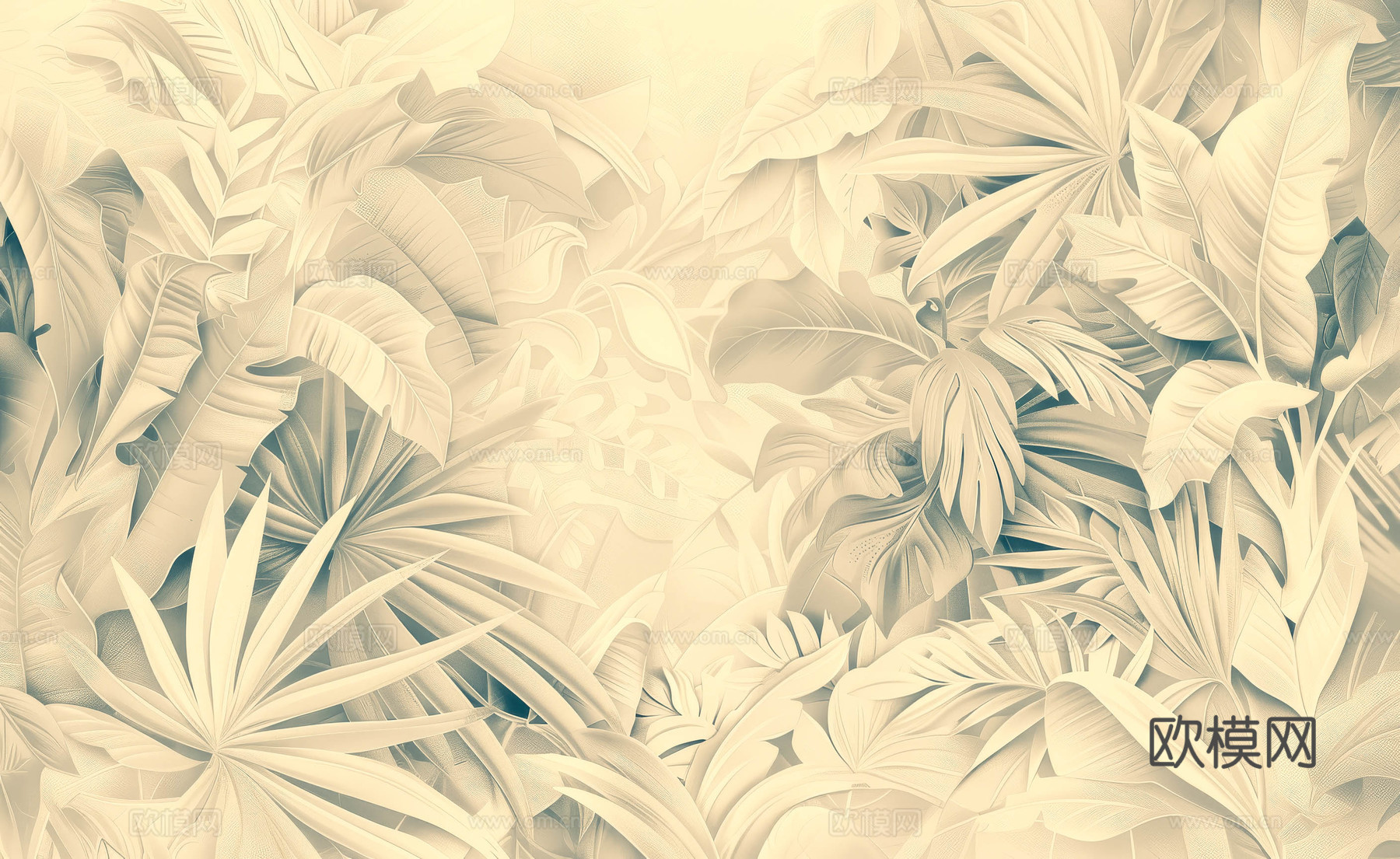 欧式田园热带雨林壁纸下载（渲染图7）