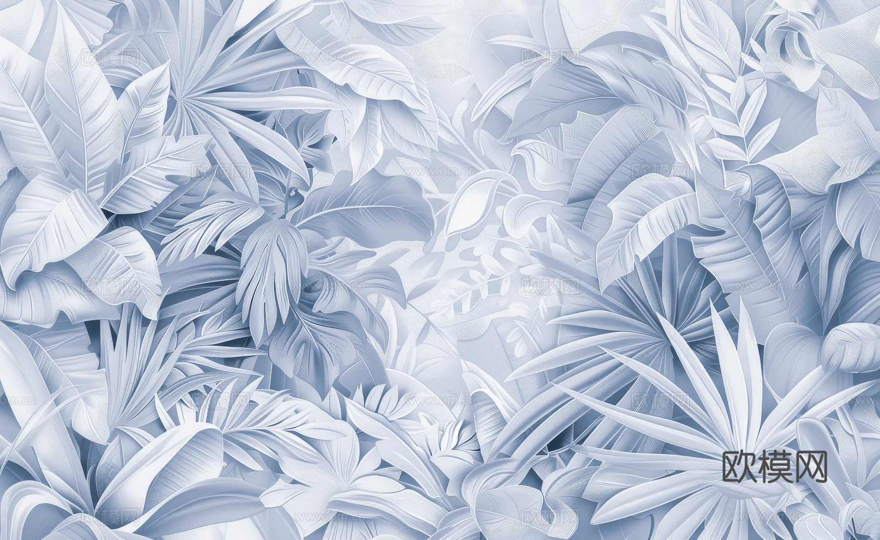 欧式田园热带雨林壁纸下载（渲染图4）