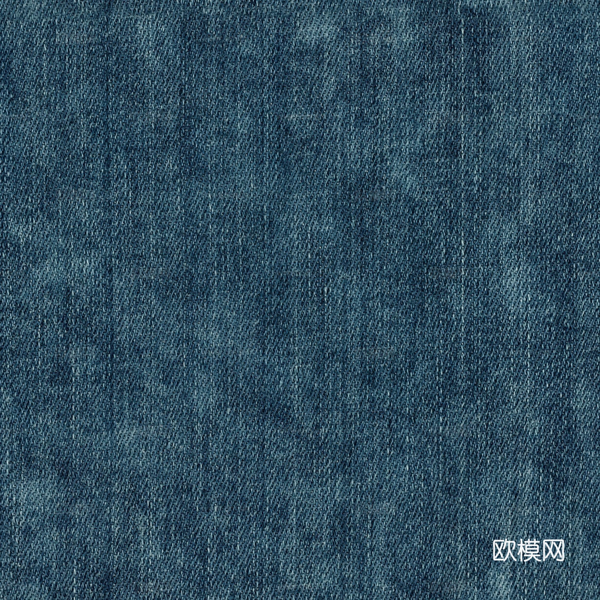 蓝色牛仔布