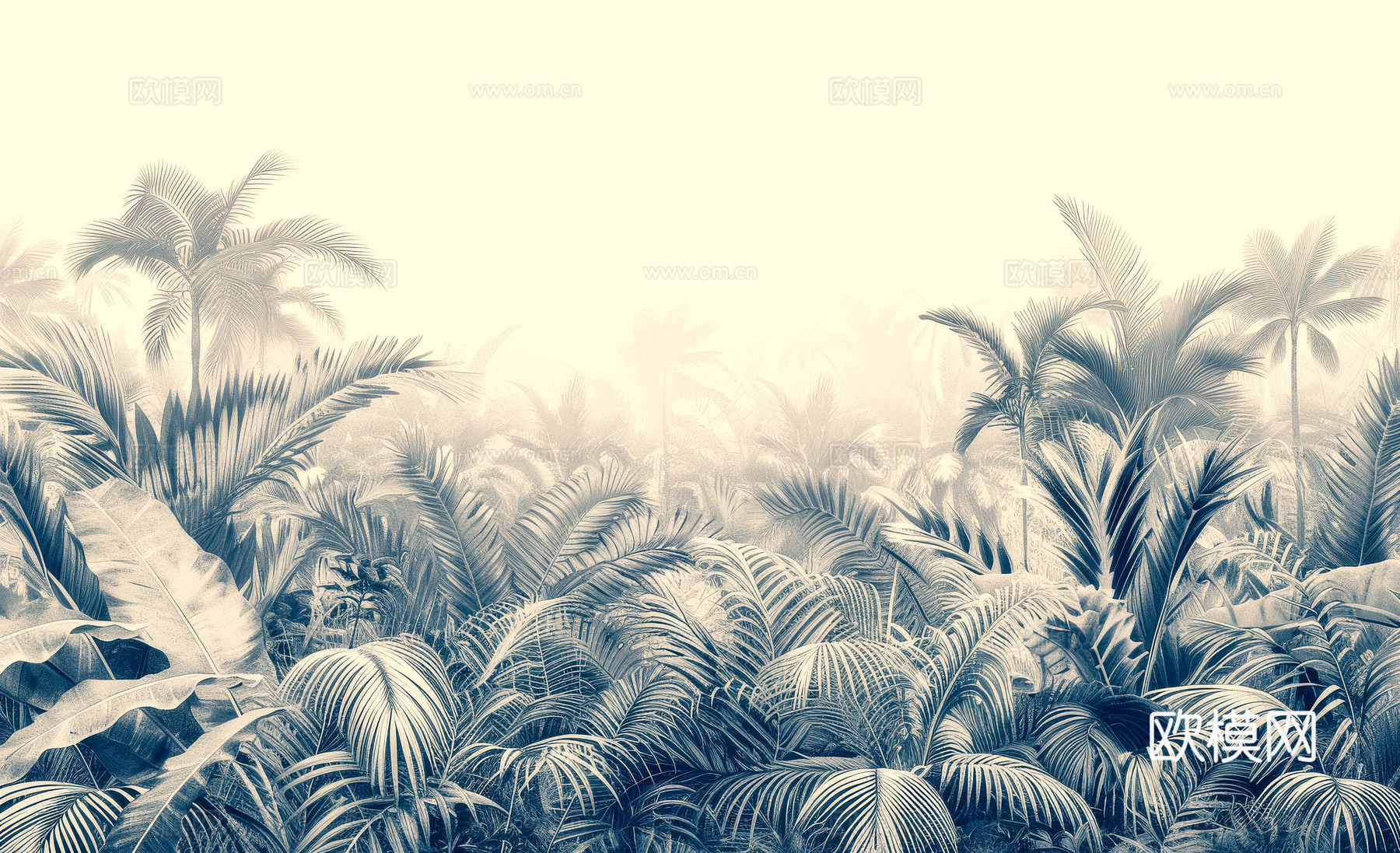 欧式田园热带雨林壁纸下载（渲染图8）