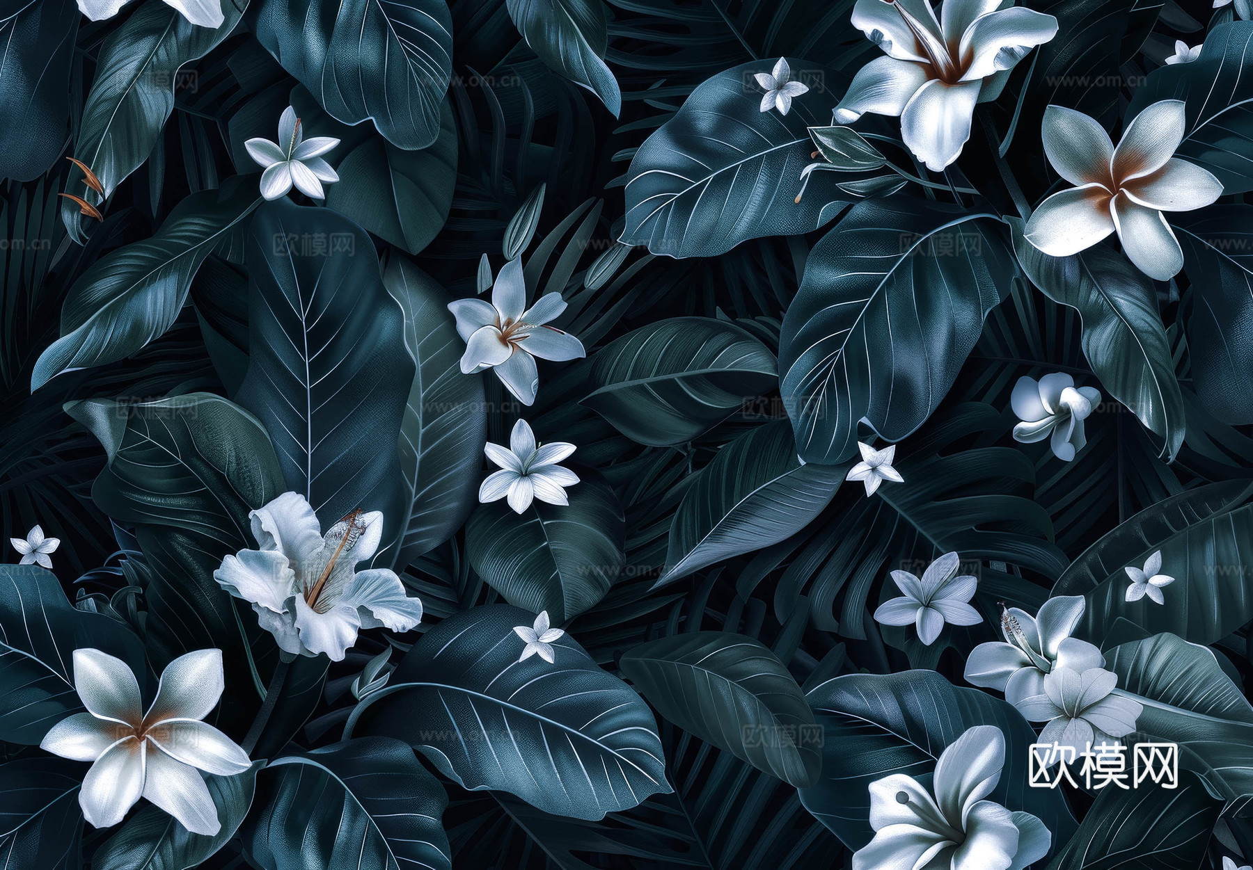 欧式田园热带雨林壁纸下载（渲染图6）