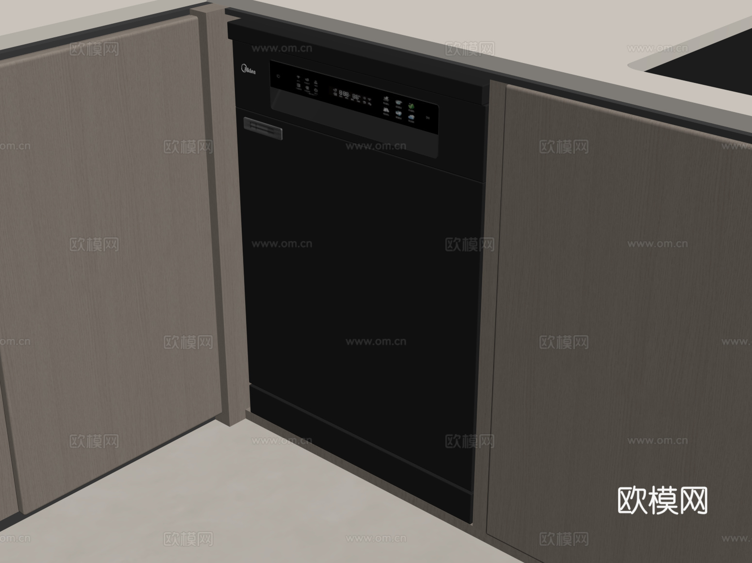其他电器 现代洗碗机 消毒柜su模型