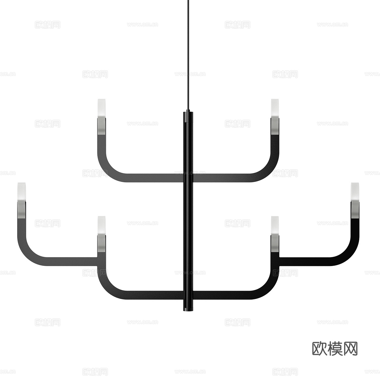 Luceplan 现代吊灯 极简吊灯 法式吊灯 多头吊灯3d模型