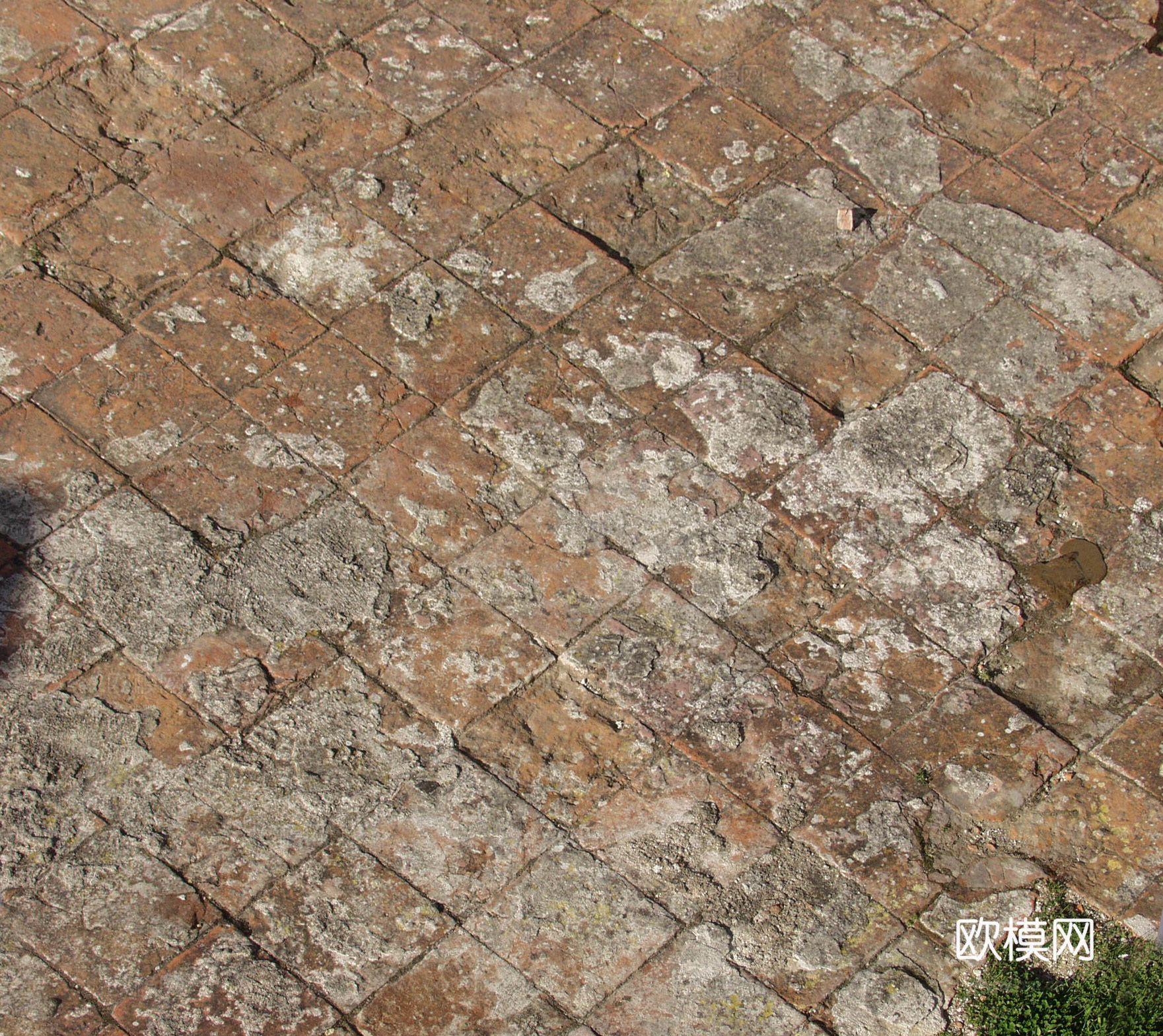 砖块路面  石材拼花 古典墙砖地砖下载