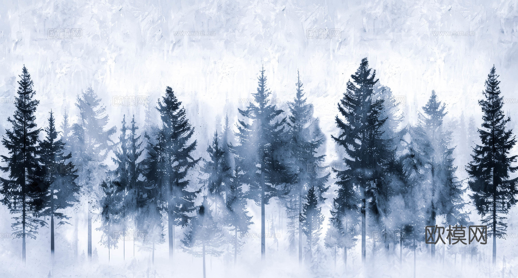 欧式田园热带雨林壁纸下载（渲染图4）