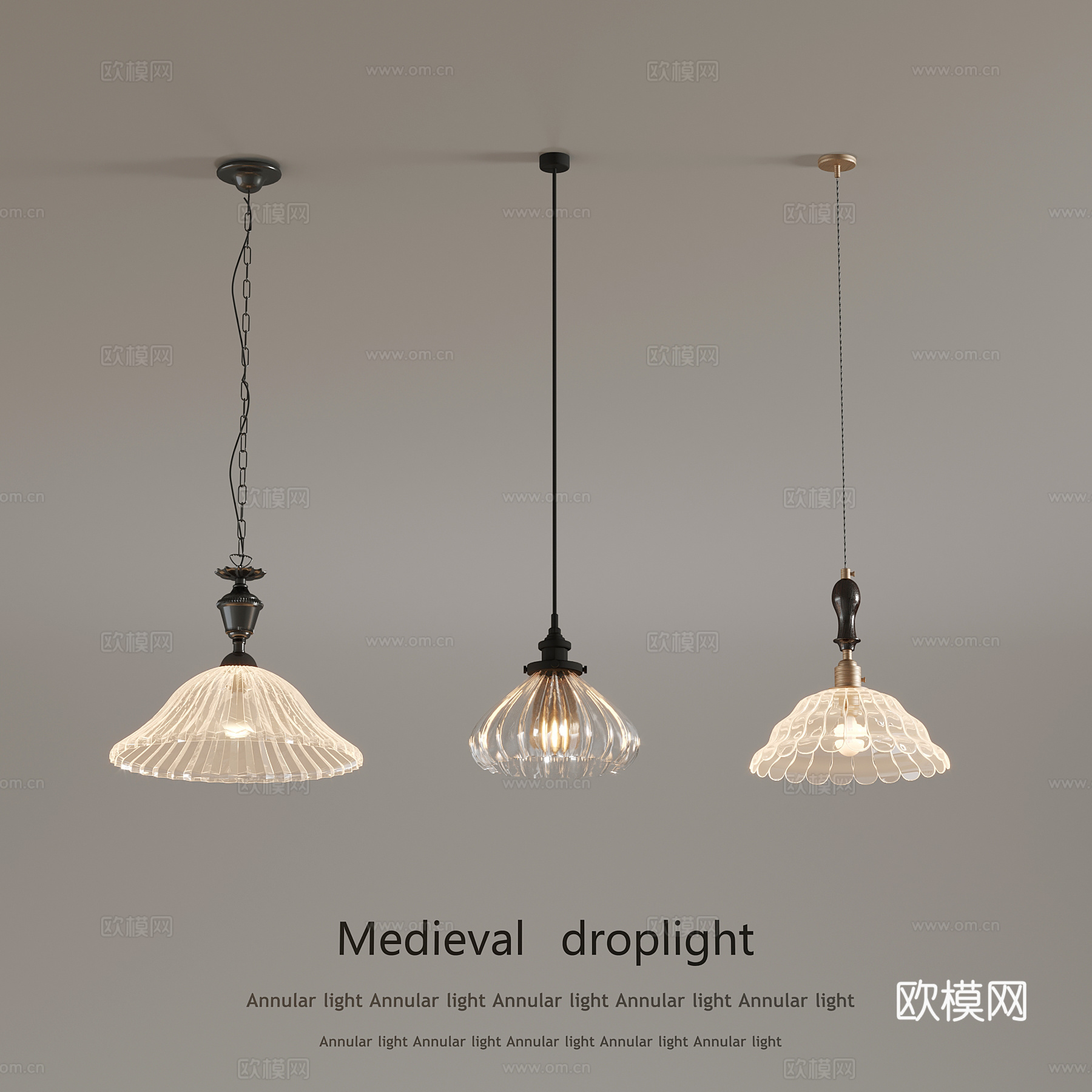 法式小吊灯 吊灯3d模型