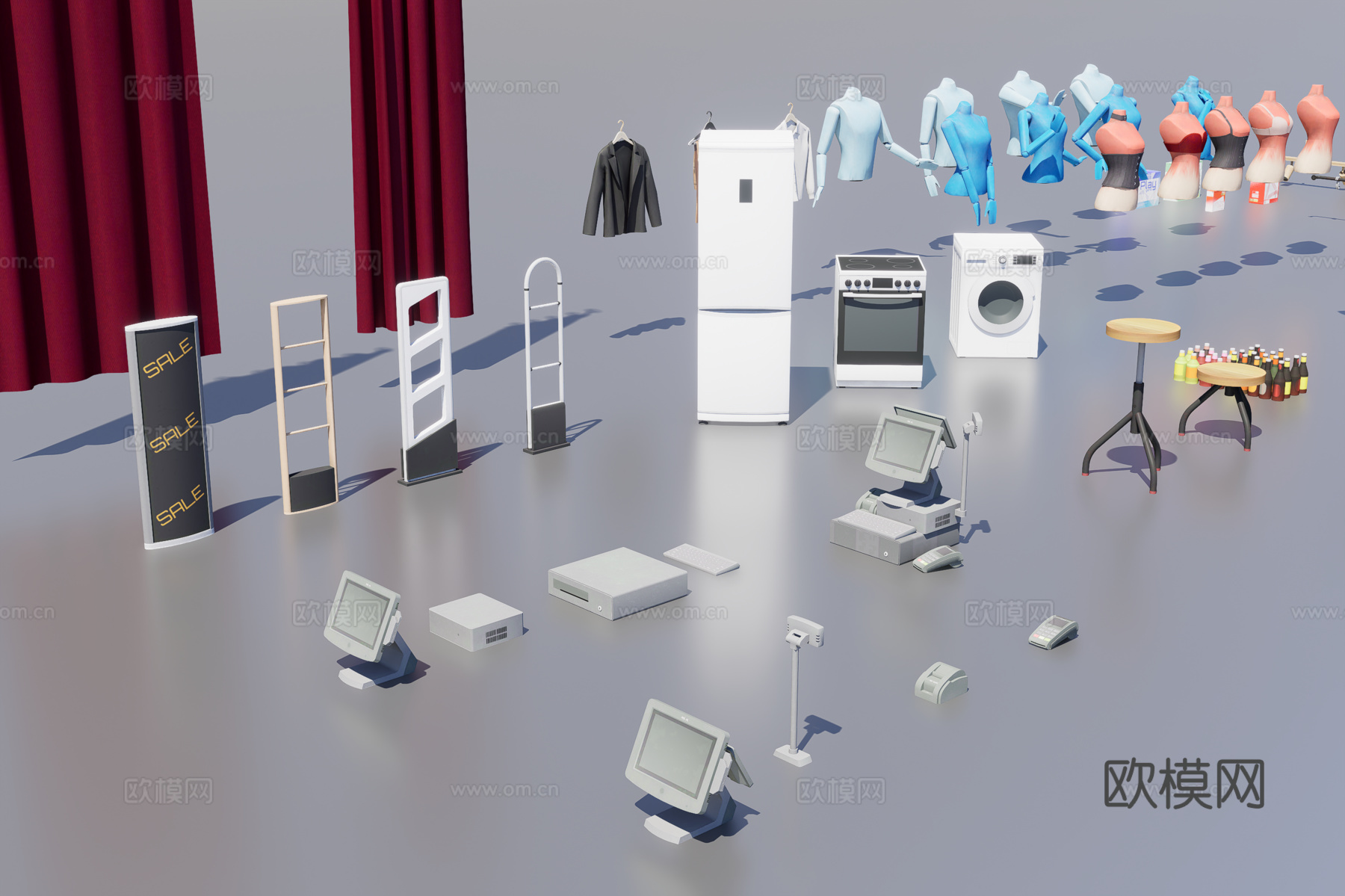 室内家具装饰3d模型