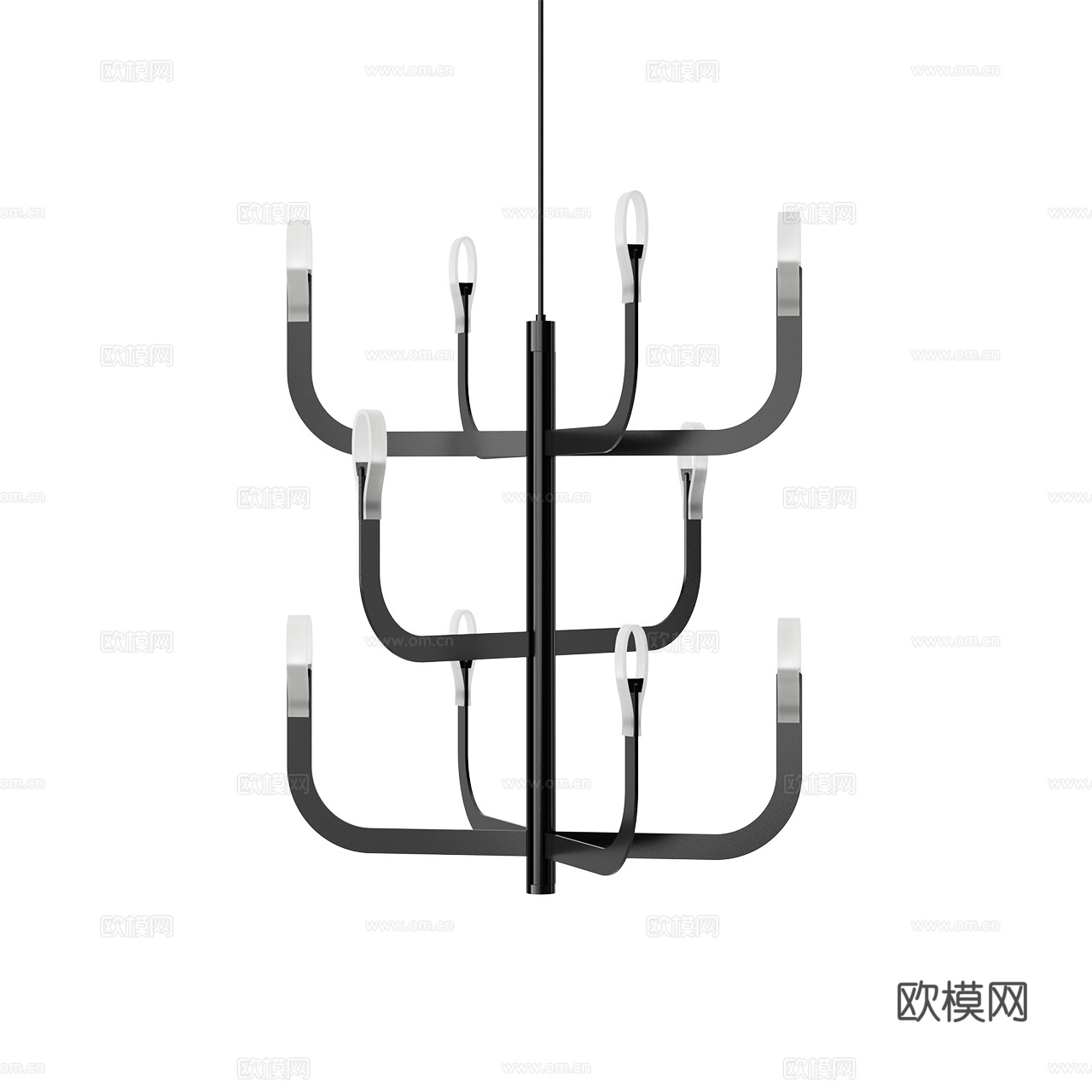 Luceplan 现代吊灯 极简吊灯 法式吊灯 多头吊灯3d模型