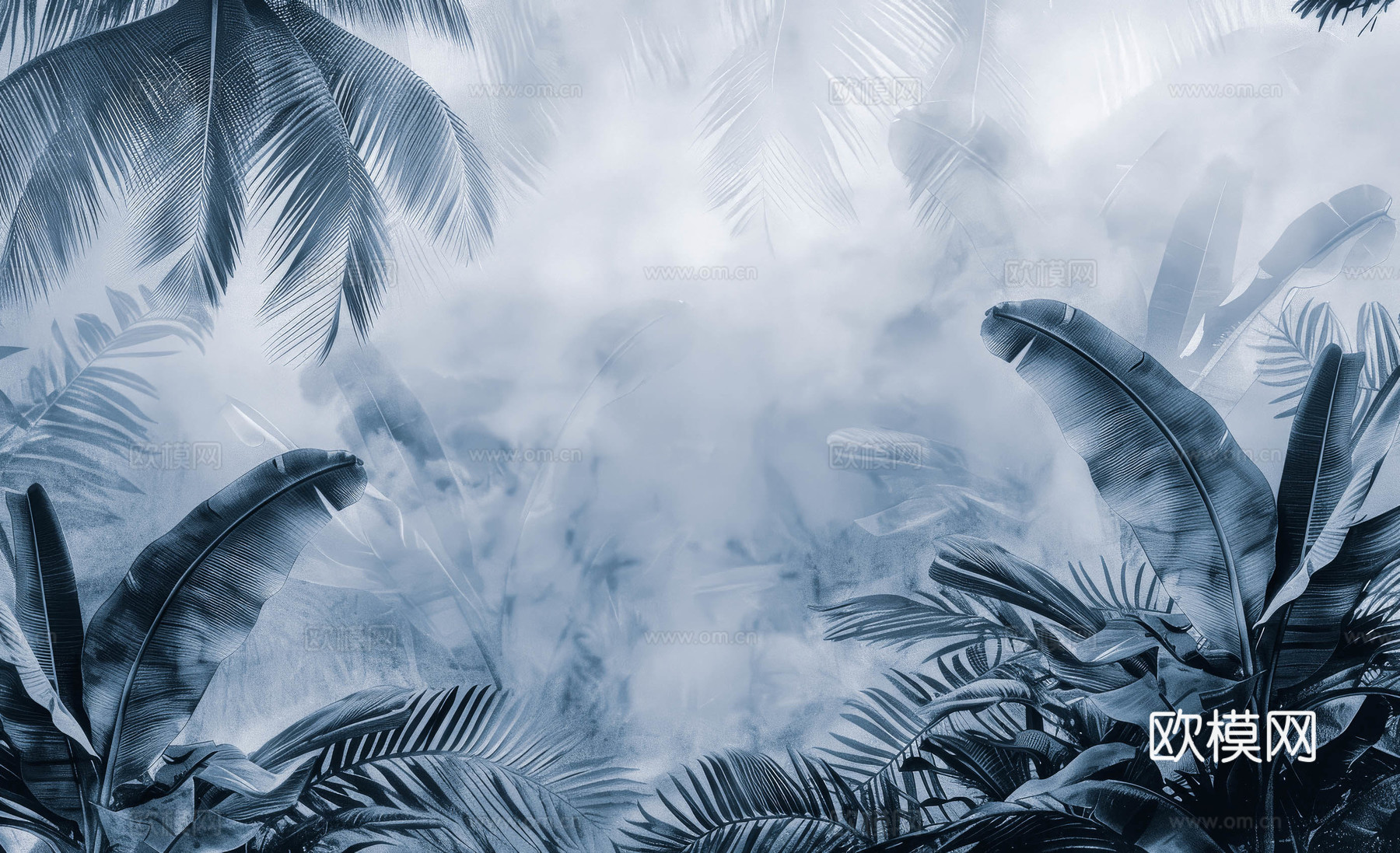 欧式田园热带雨林壁纸下载（渲染图2）