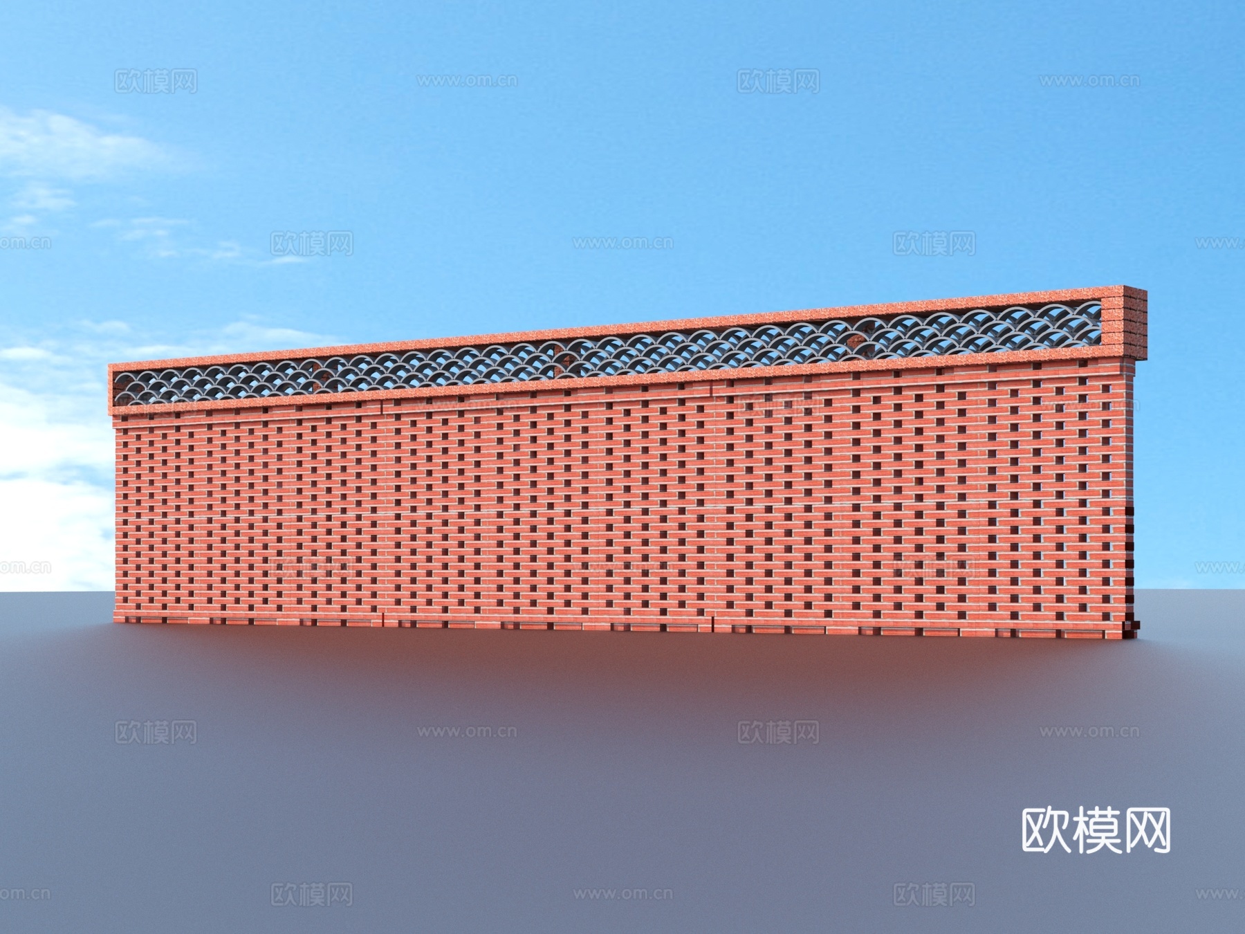 砖墙 红砖墙 立体砖墙3d模型