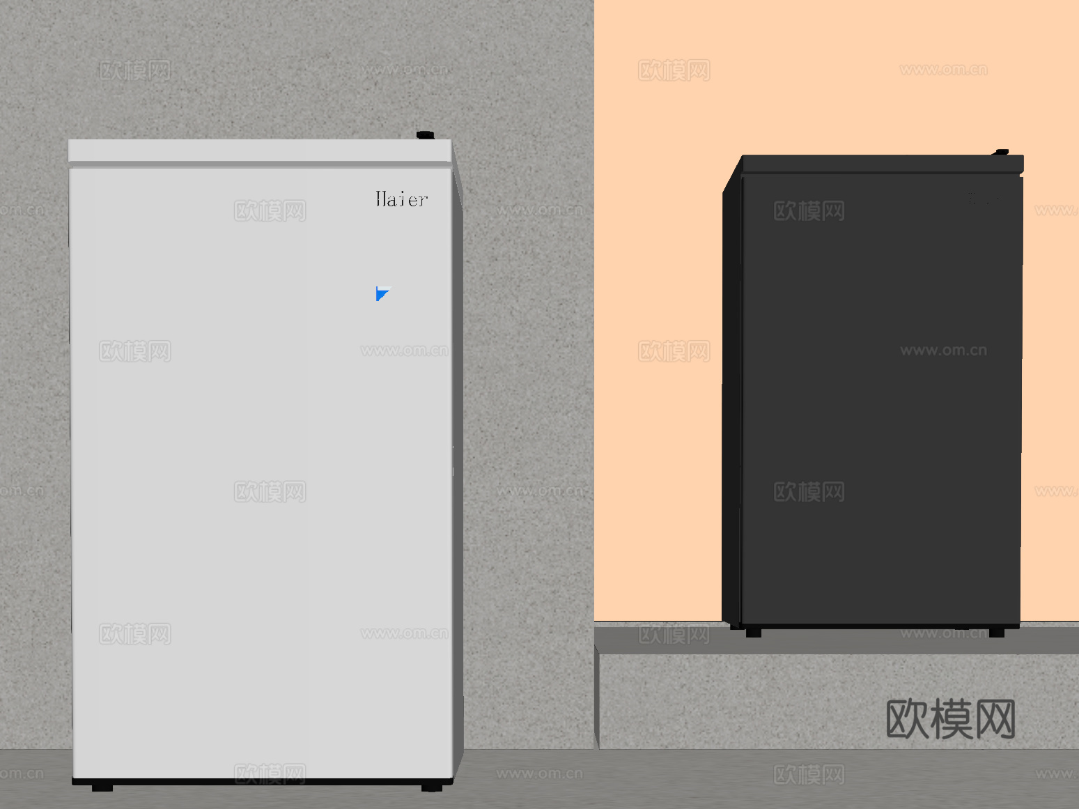 冰柜 现代冷藏柜su模型