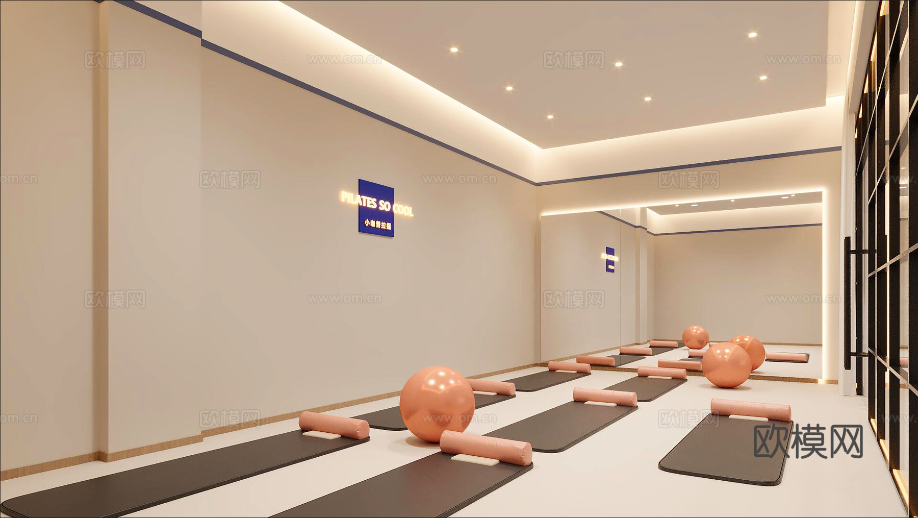 瑜伽室3d模型