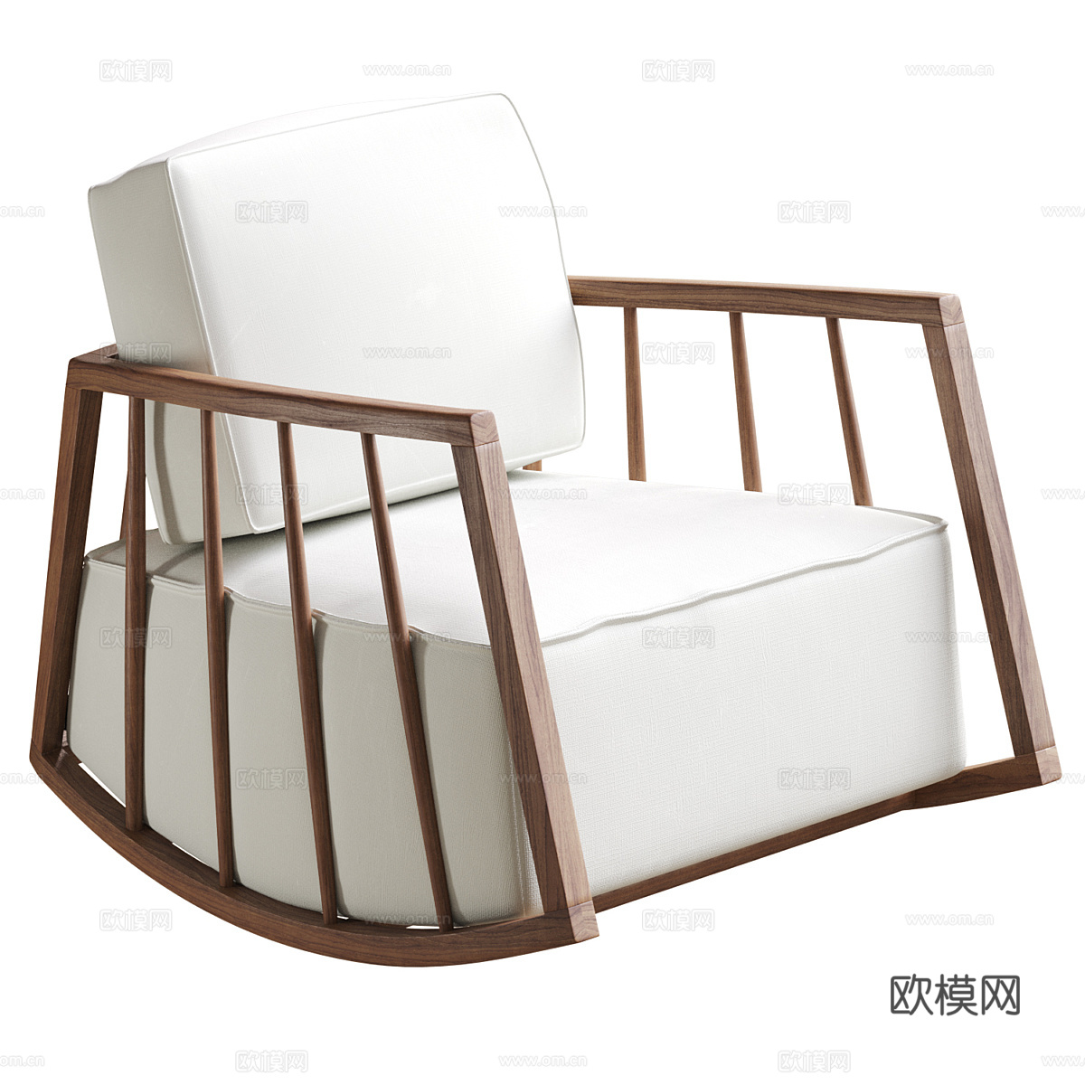 新中式摇椅3d模型