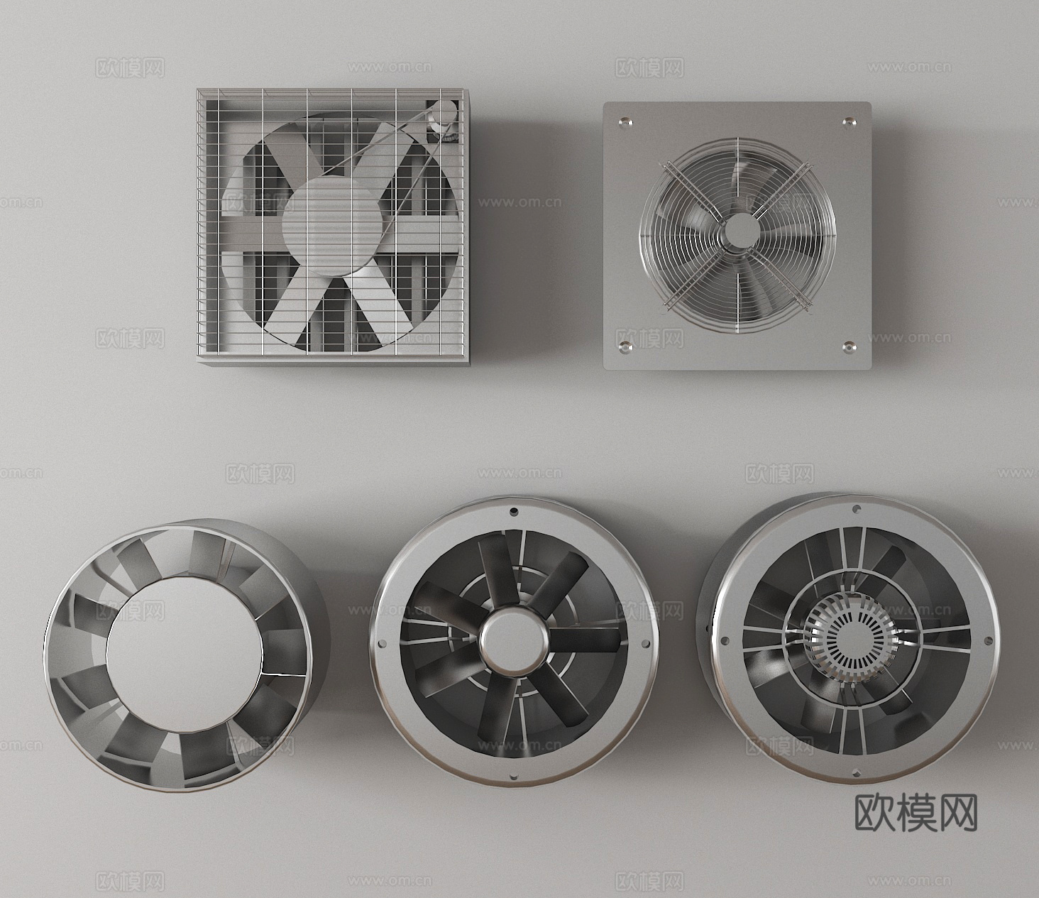 换气扇 排气扇3d模型